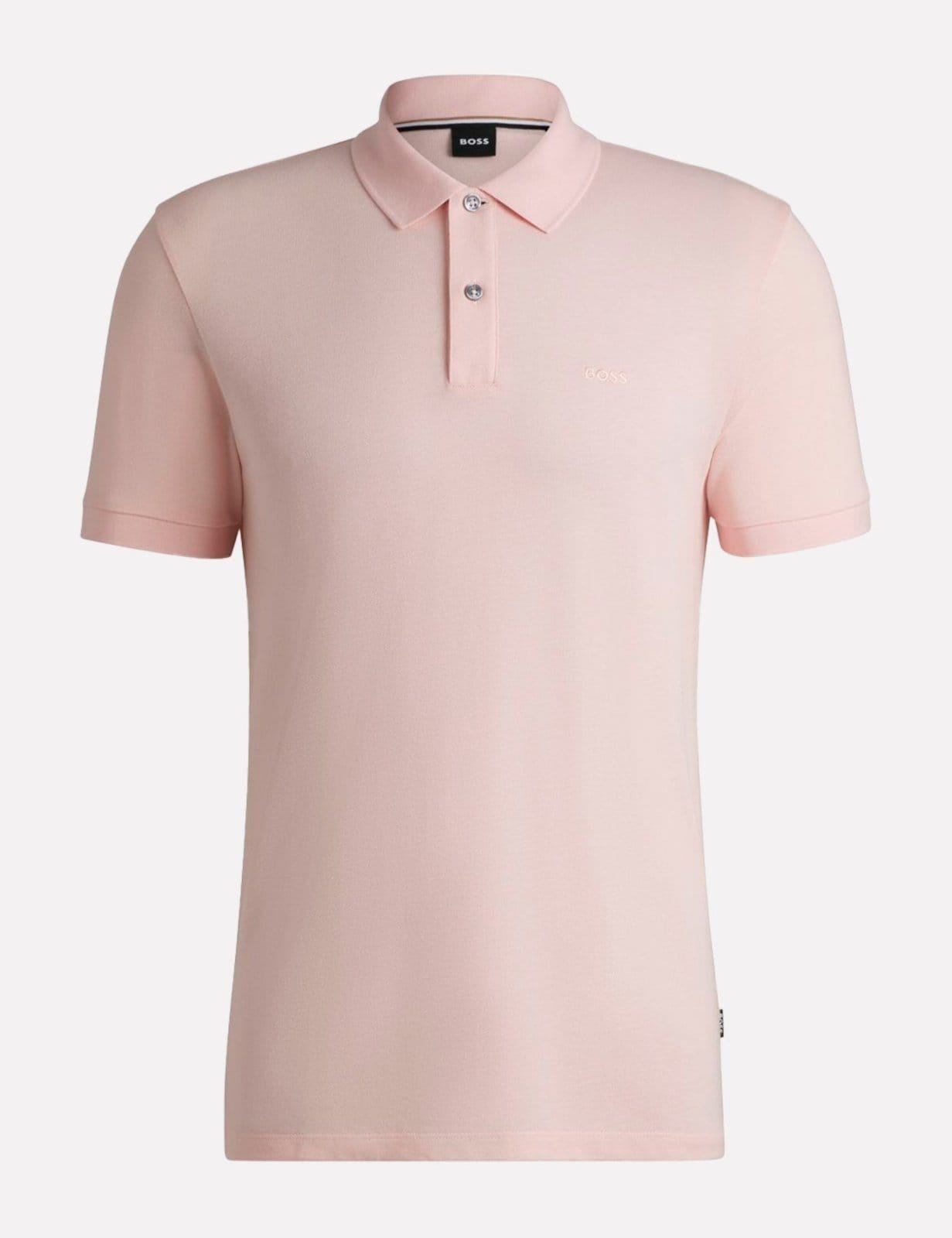 Vista 2 Polo Hugo Boss Masculina Regular Pallas Claro Hugo Boss rosa