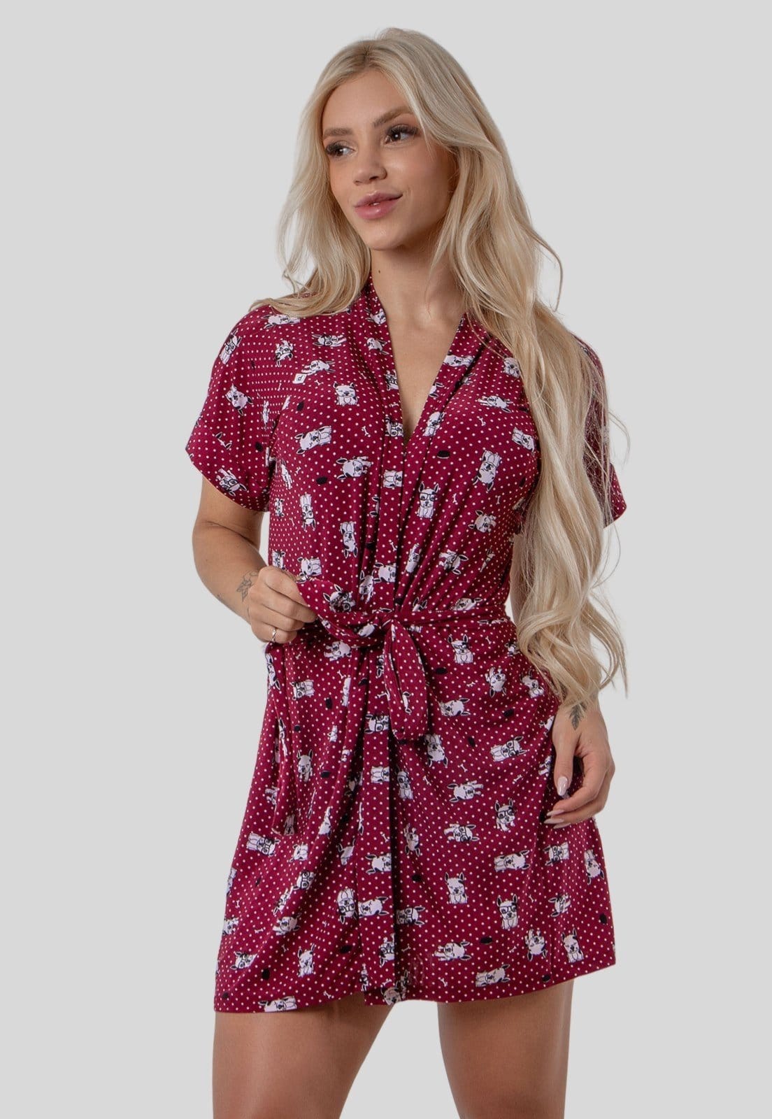 Vista principal Robe de Liganete com Faixa Estampas Sortidas Rioutlet estampado/multicolorido