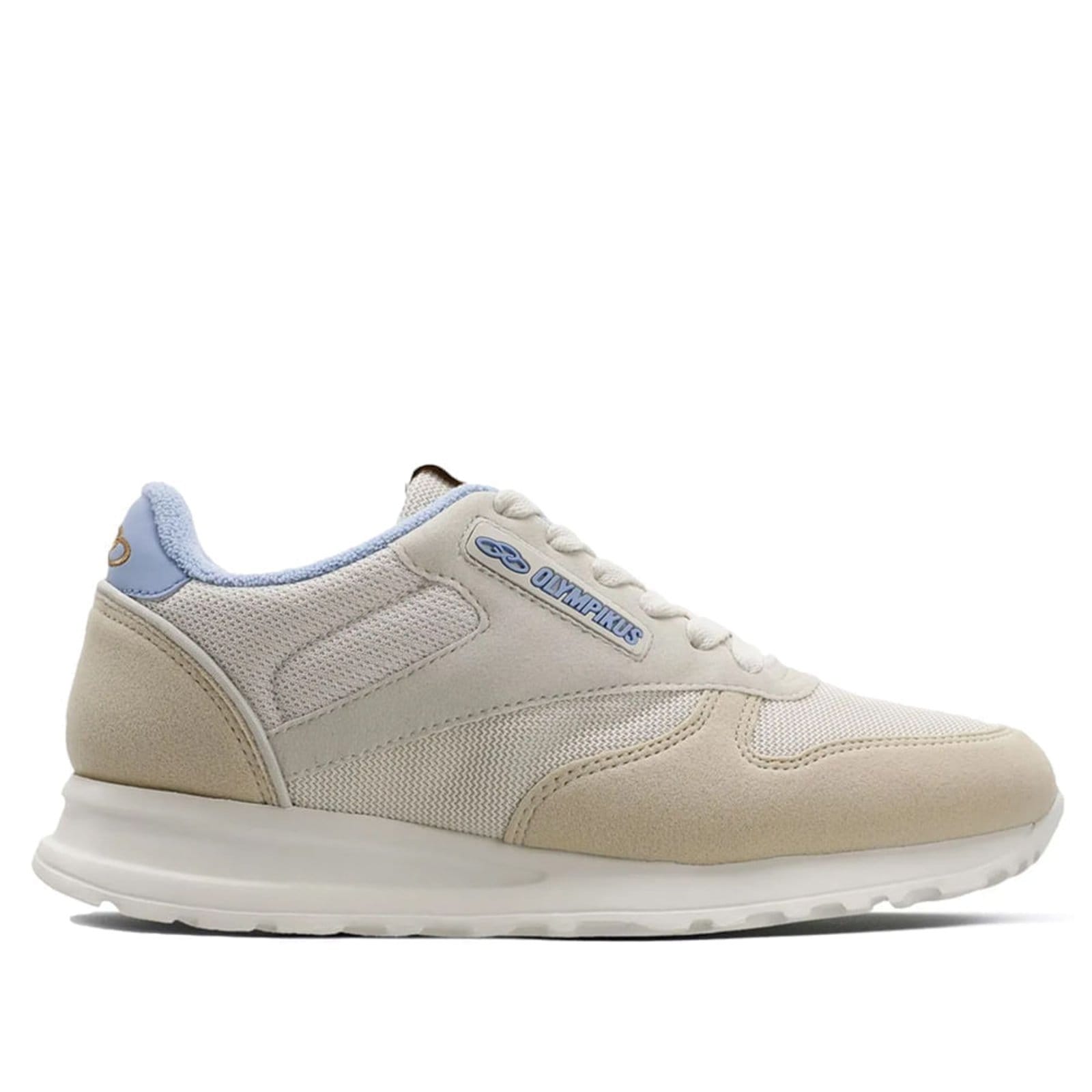 Vista 2 Tênis Feminino Olympikus Jogging Bege/Azul OLYMPIKUS bege azul