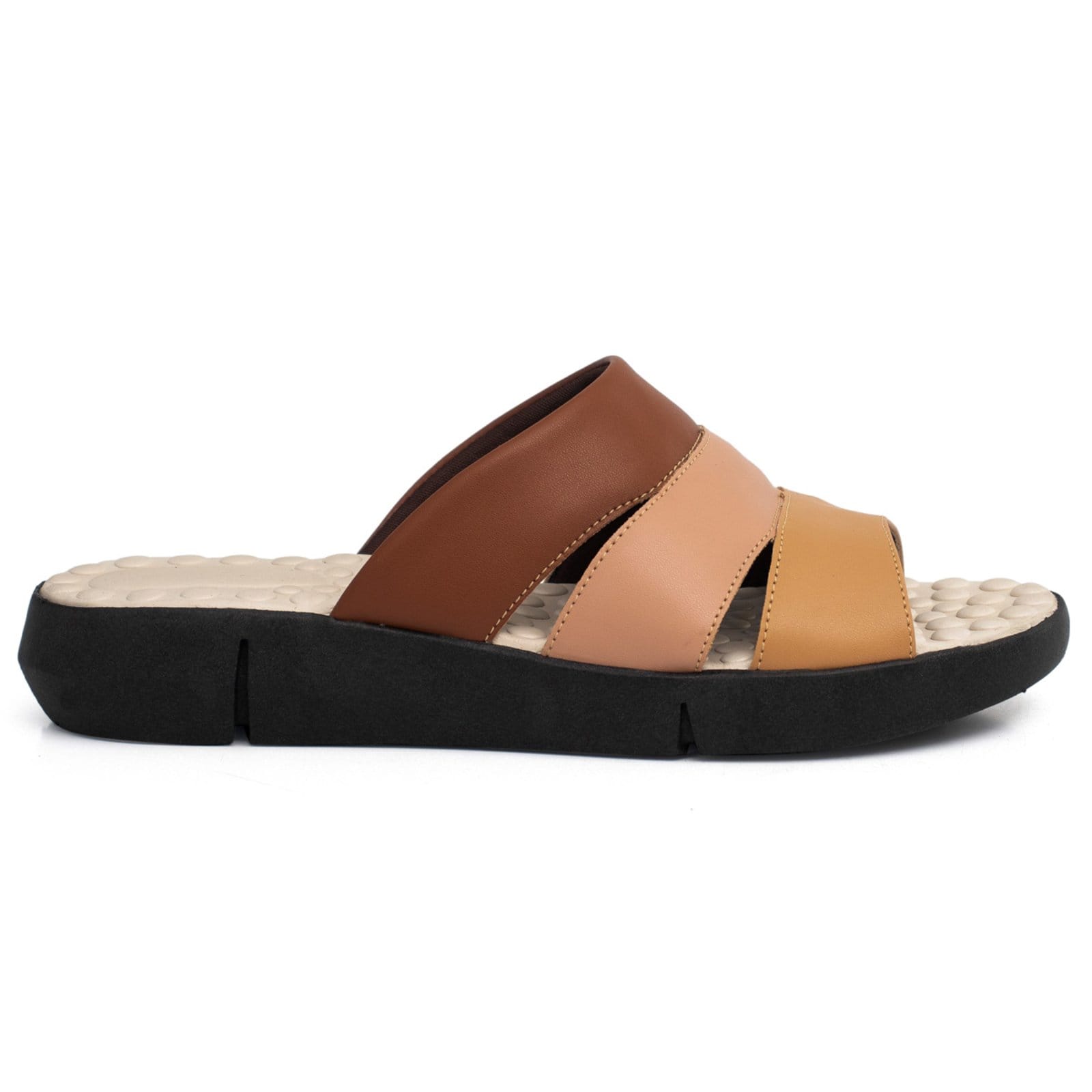 Vista 2 Sandália Feminina Leve Conforto Diabético Esporão Ortopédica BREDENI multicolorido