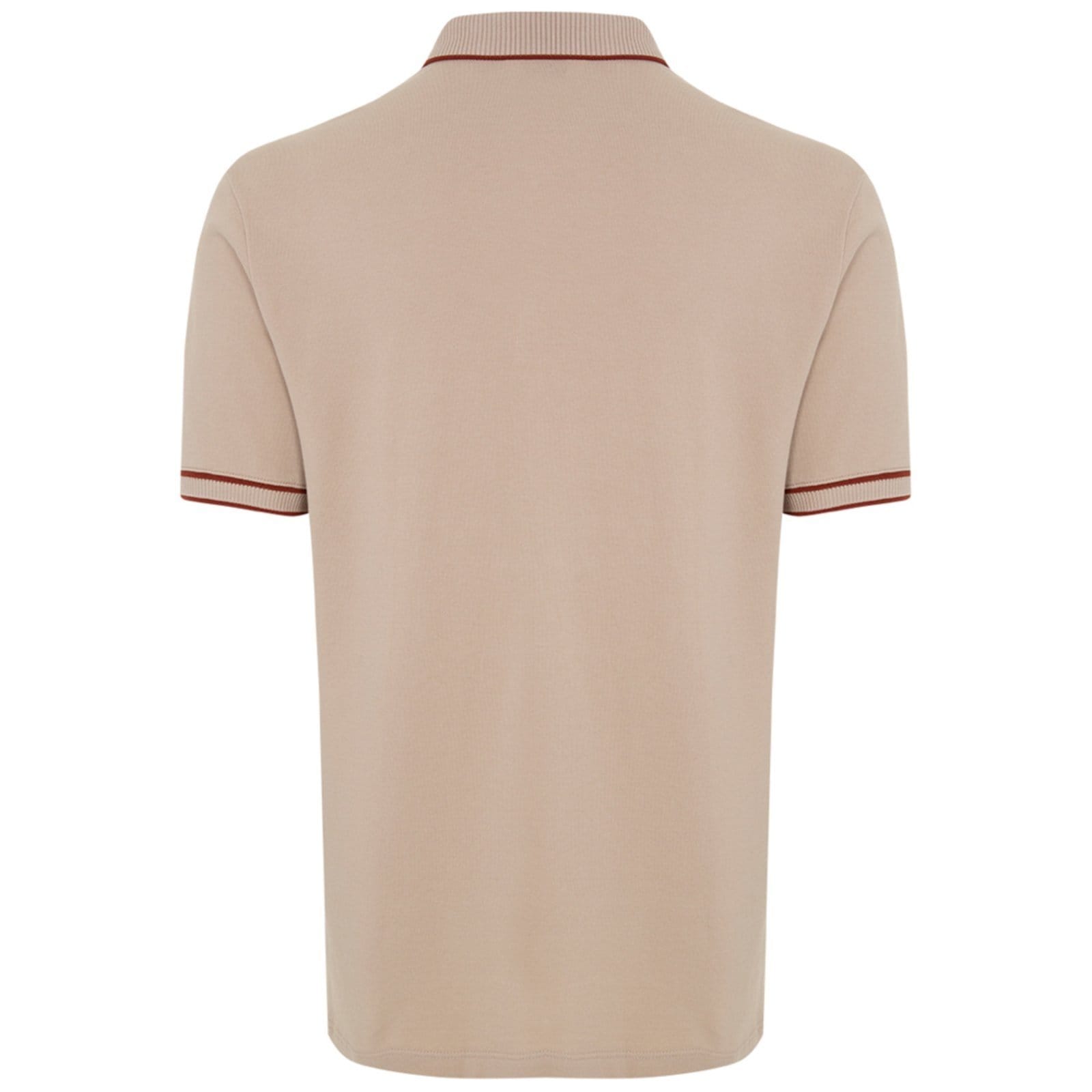 Vista 2 Camisa Polo Individual Piquet Friso Ou25 Masculino Individual bege