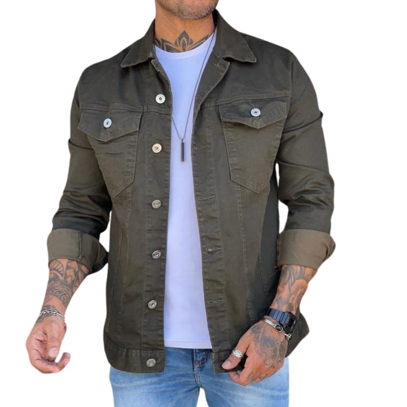 Jaqueta Escuro Sarja Masculina