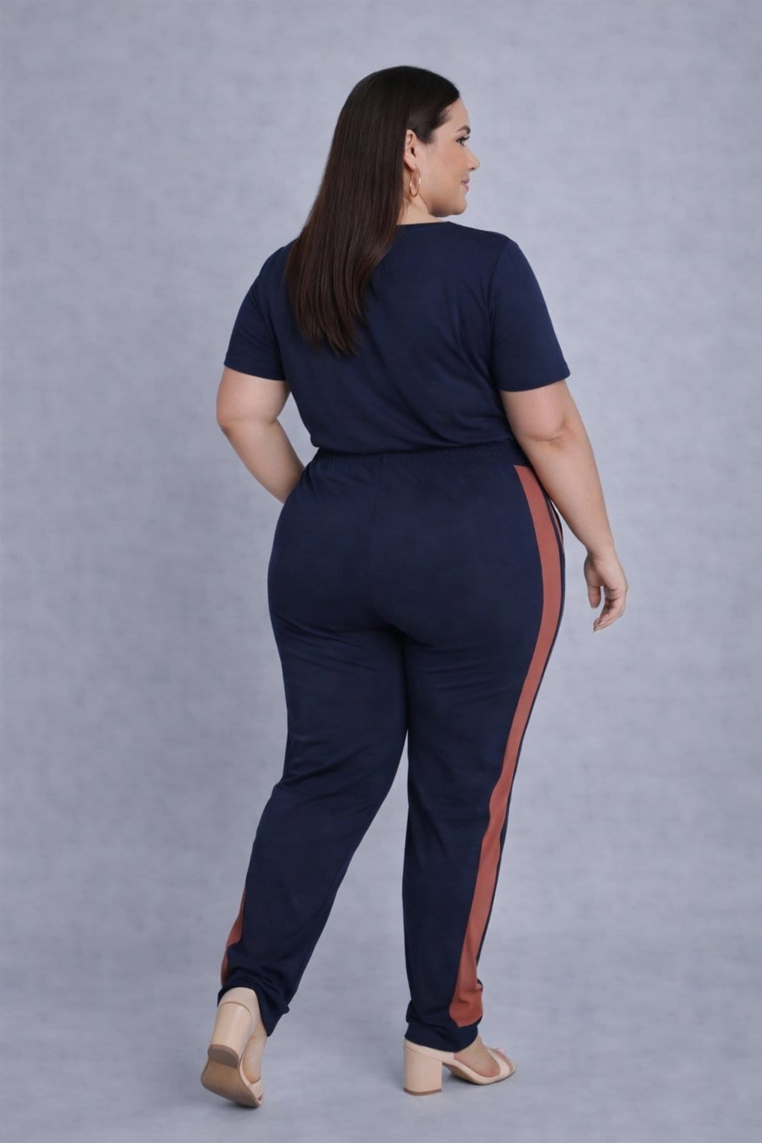 Vista 2 Conjunto Feminino D Bell Outlet Fashion Bela Terracota D BELL OUTLET FASHION preto