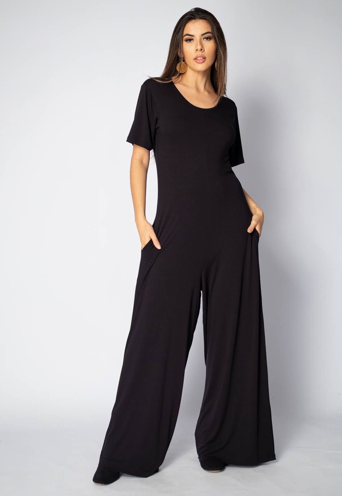 Macacão Amplo Amazonia Vital Malha com Manga