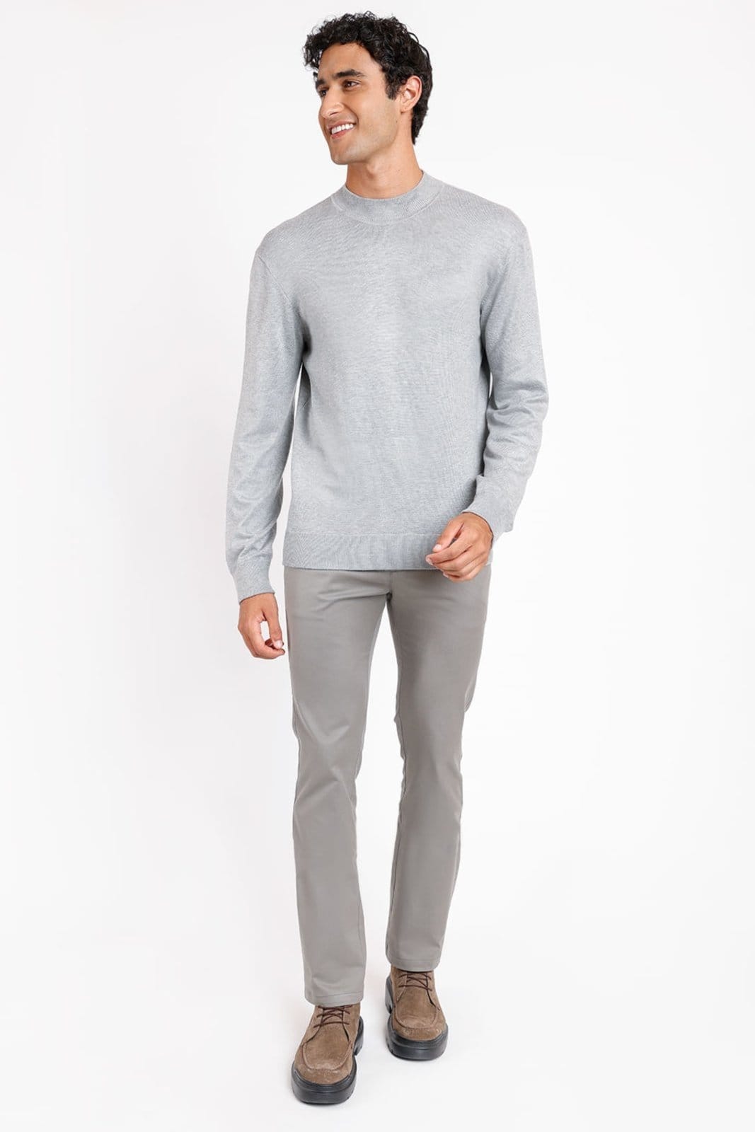 Vista 2 Calça Aramis Chino Moovex Cinza Aramis incolor