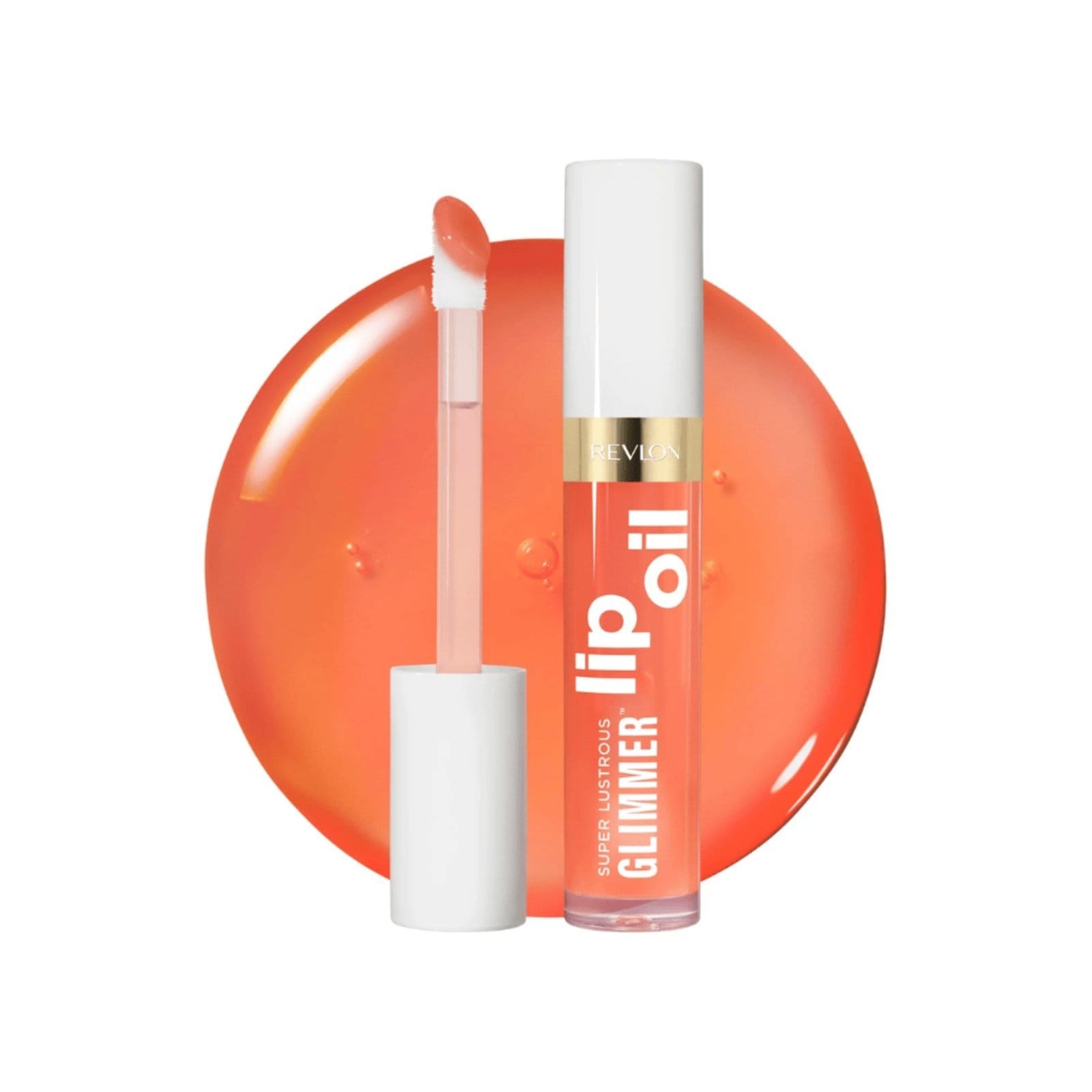 Vista 2 Revlon Super Lustrous Glimmer Lip Oil Gloss Miss Revlon coral