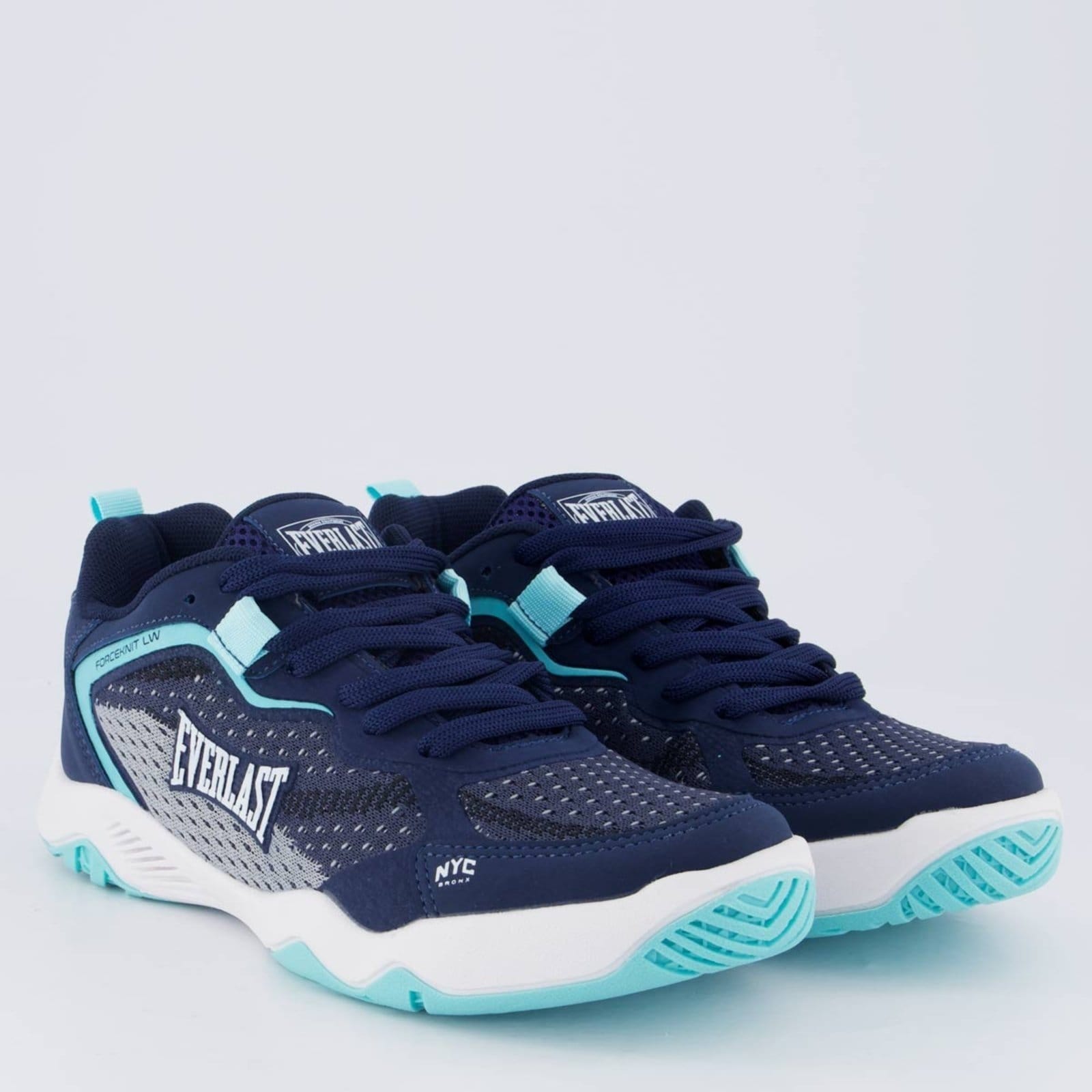 Vista 2 Tênis Everlast Forceknit Low Feminino Everlast azul marinho