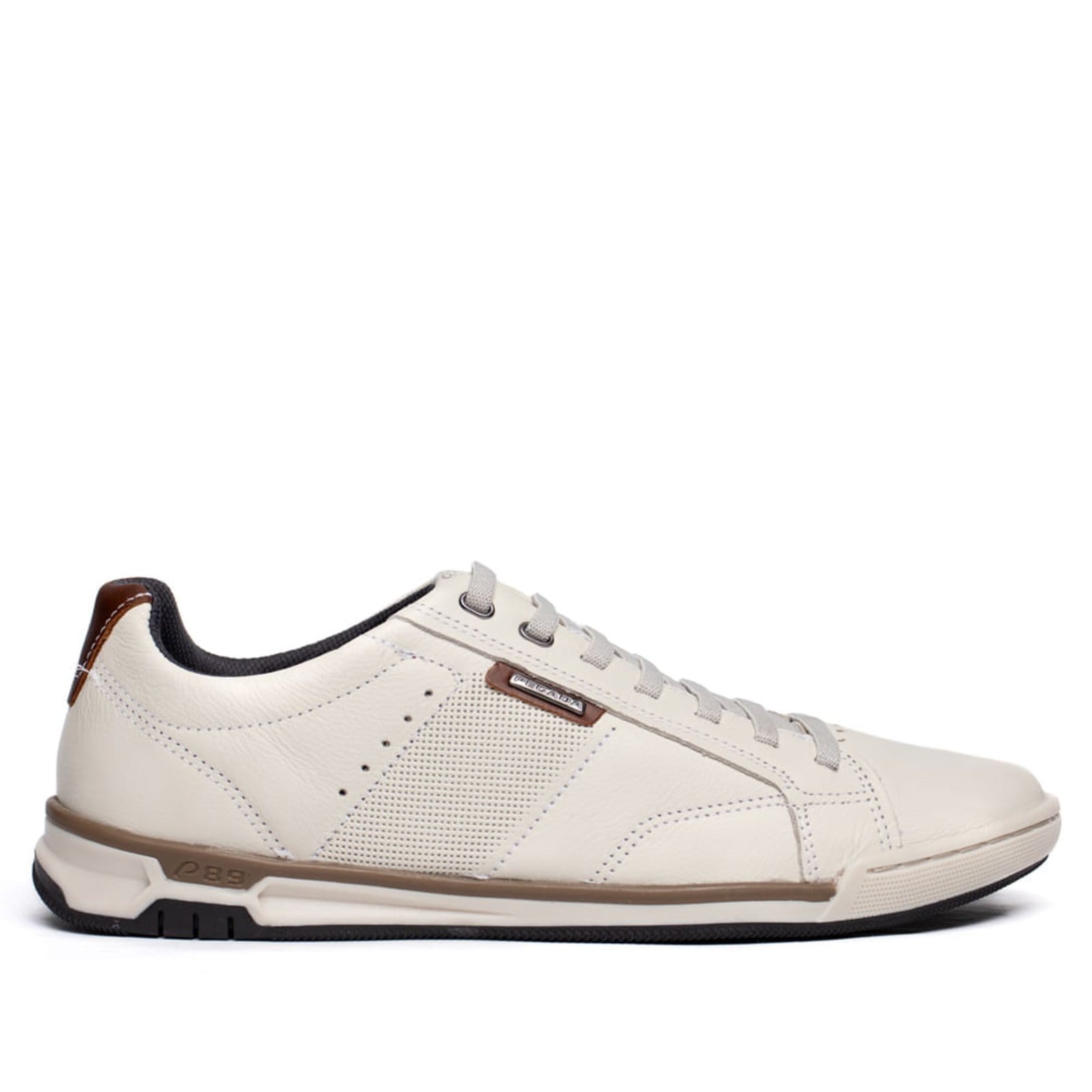 Sapatênis Masculino Pegada Couro Daily Off White