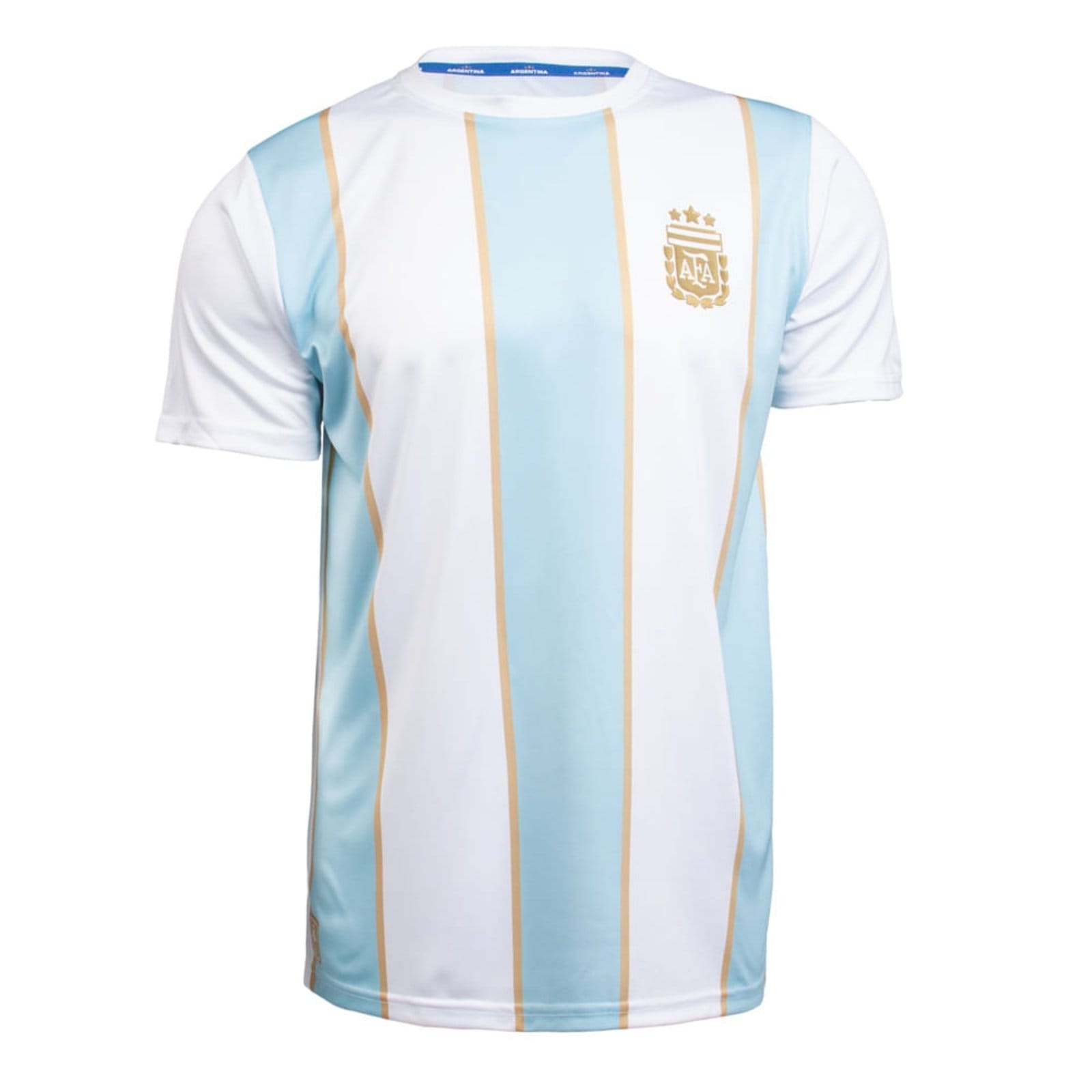 Camiseta Masculina Balboa Argentina Tevez 11 Branco/Azul