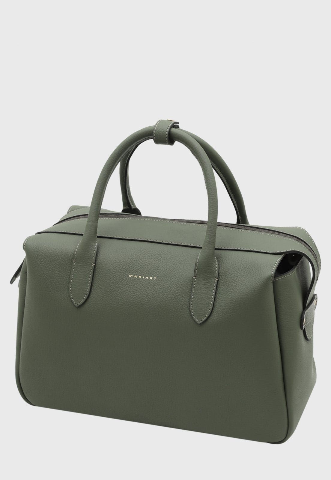 Bolsa Bowling Couro Mariart Jambu Verde Army