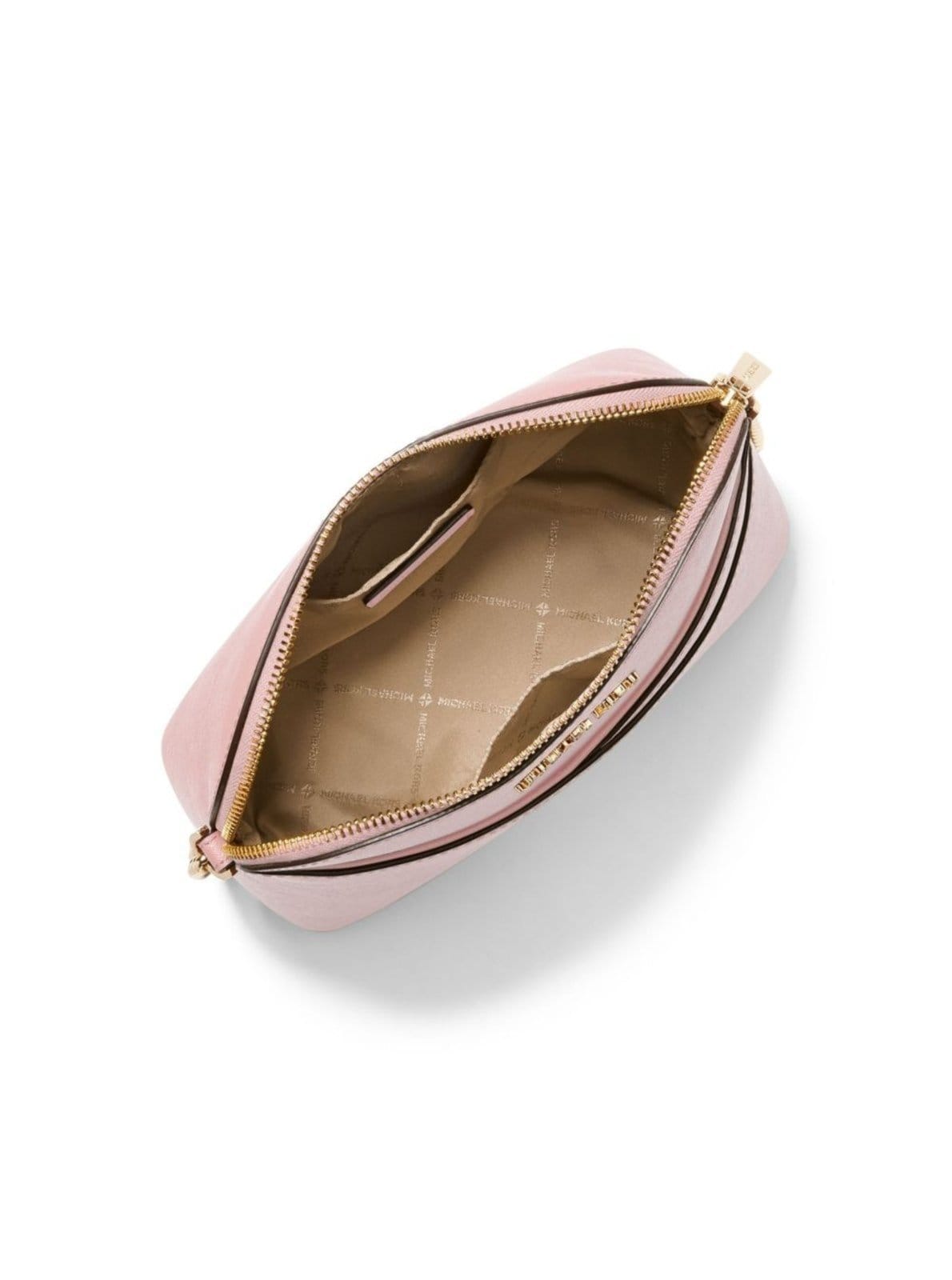 Vista 2 Bolsa Transversal Jet Set Média De Couro 35F1gtvc6t648 Michael Kors rosa