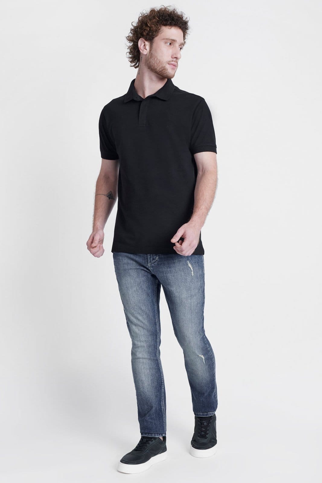 Vista 2 Polo Mc Piquet High Iq Preto Aramis incolor