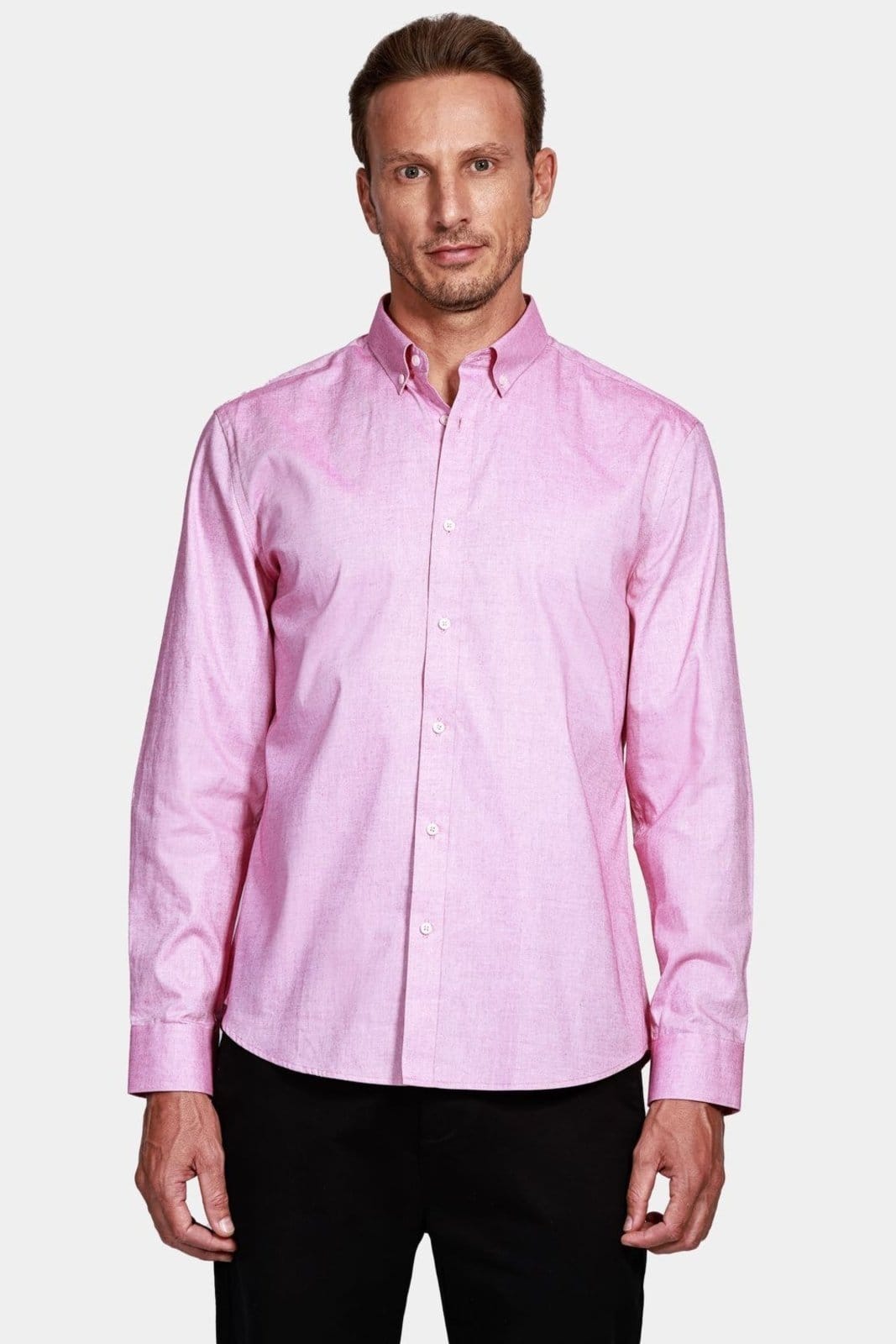 Camisa Aramis Manga Longa Regular Oxford Button-Down Pink