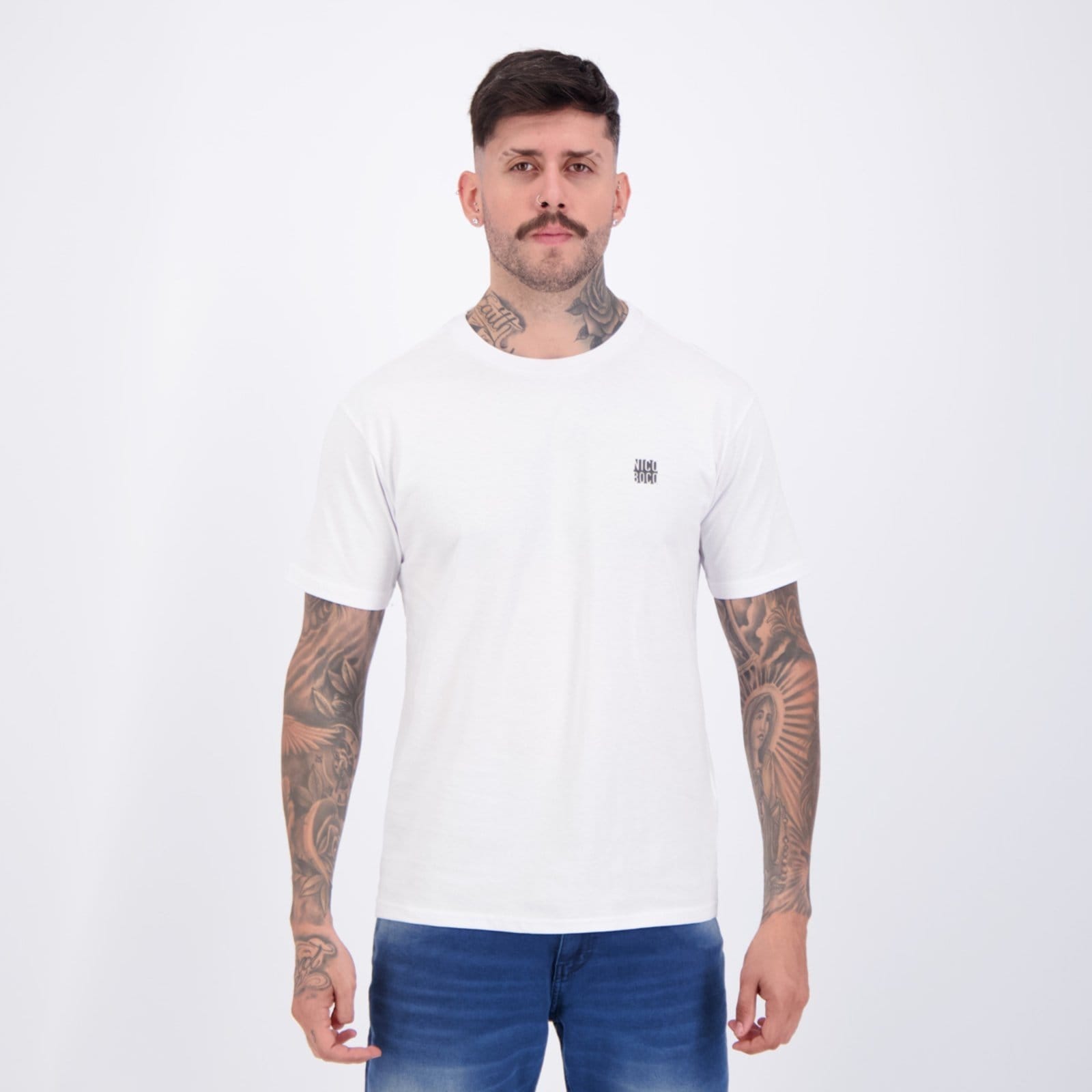 Vista principal Camiseta Nicoboco Beth Branca Nicoboco branco