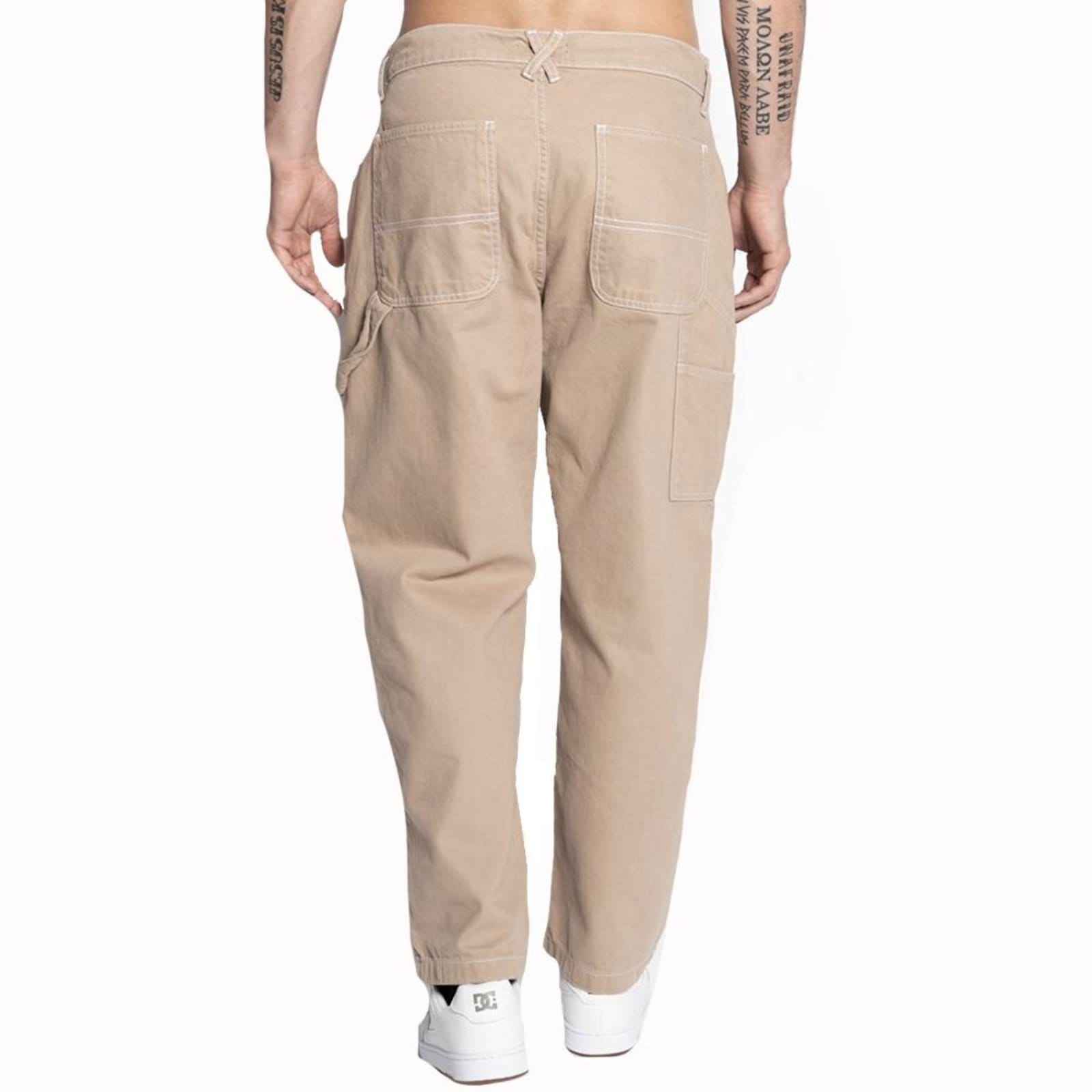Vista 2 Calça Element Carpenter Twill SM25 Masculina Caqui Element bege caqui