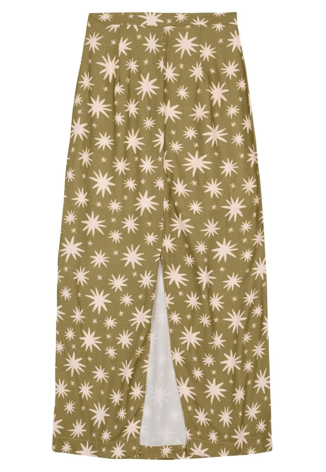 Vista 2 Saia Feminina Viscose Essendi Essendi verde