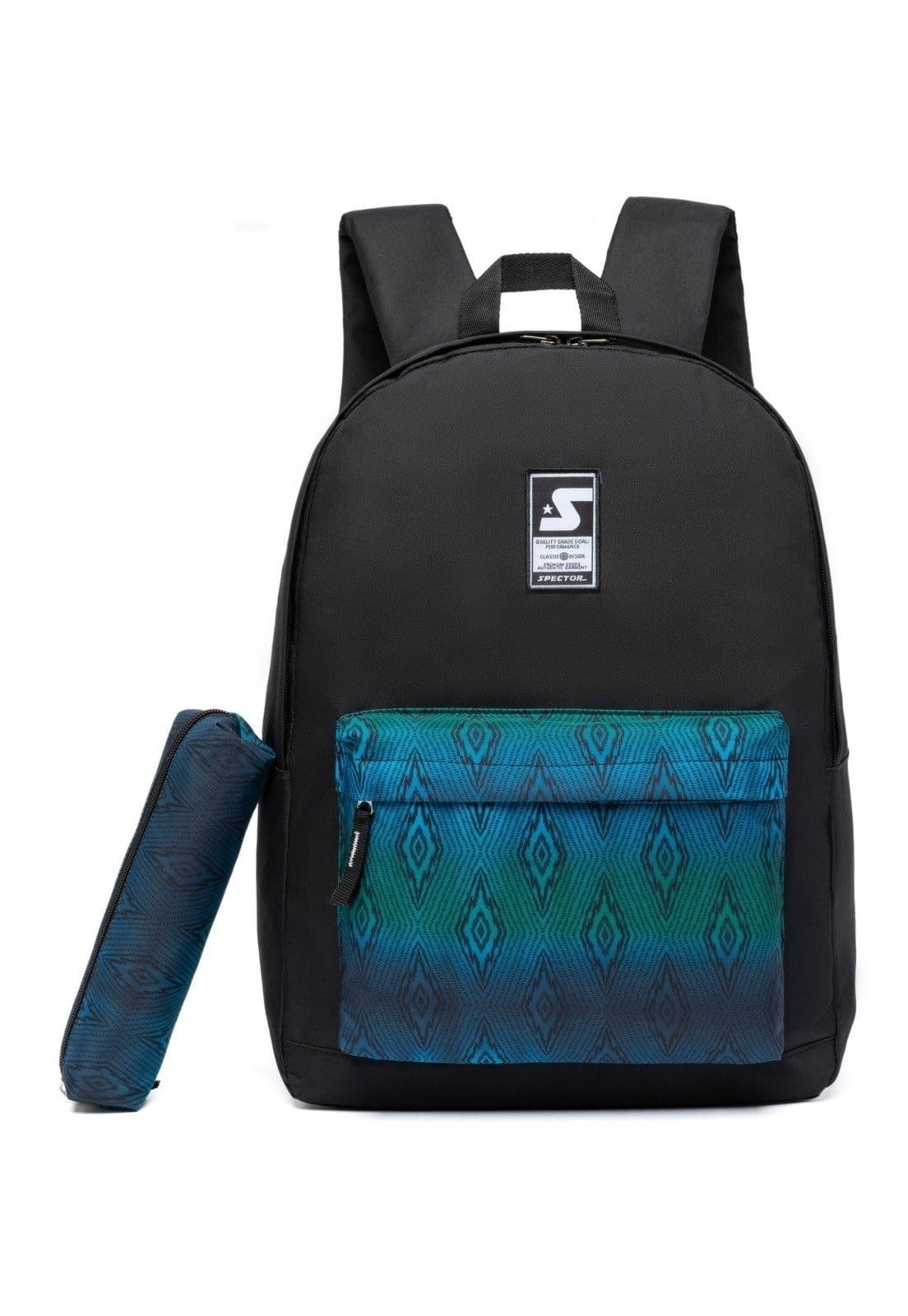 Vista principal Infantil - Mochila Unissex Faculdade Spector Reforçada Escolar Casual Spector preto