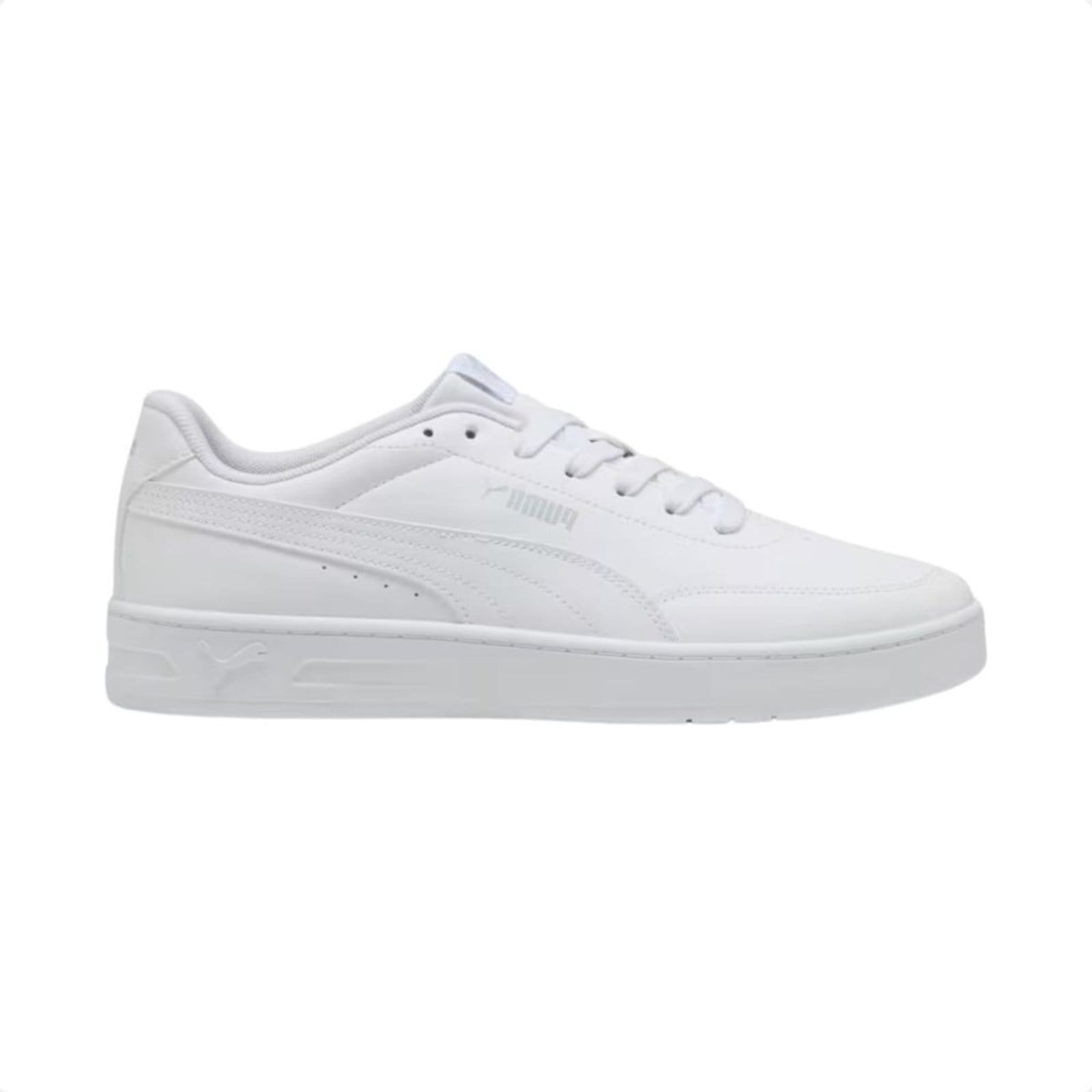 Vista principal Tênis Casual Masculino Puma Court Classic Clean Bdp Puma branco