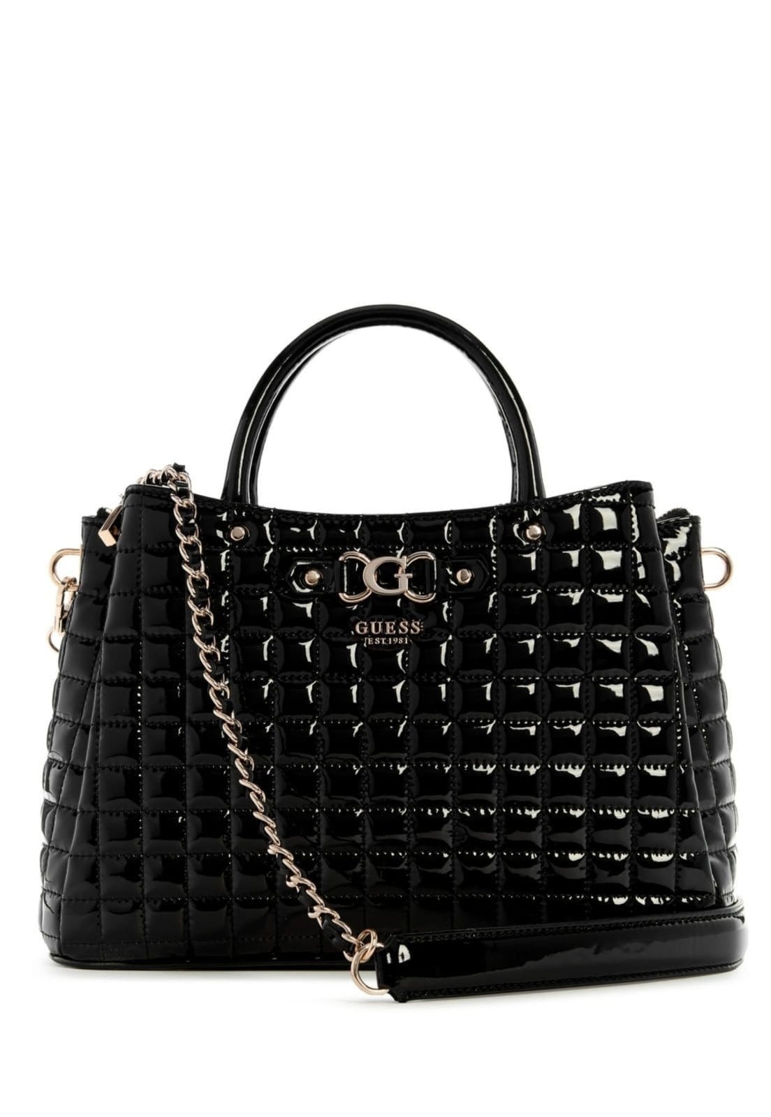 Vista principal Bolsa Guess Nadira Girlfriend Satchel Guess preto