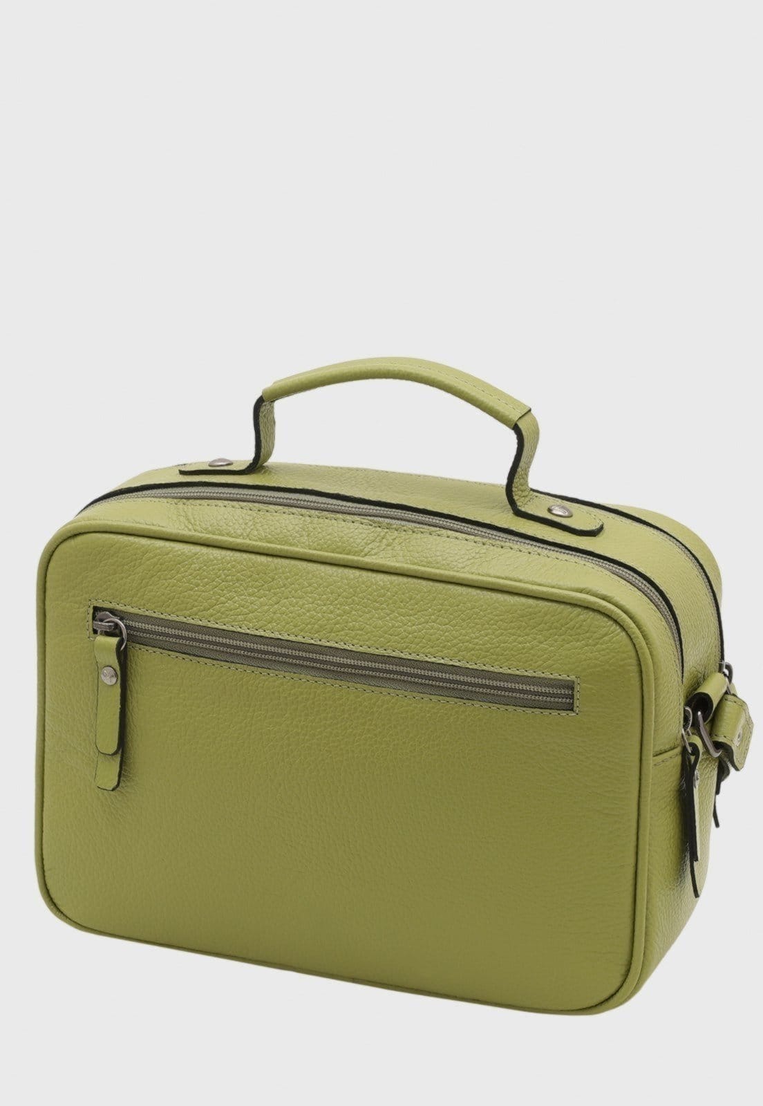 Vista 2 Bolsa Transversal de Couro Mariart Paraty Avocado Mariart verde