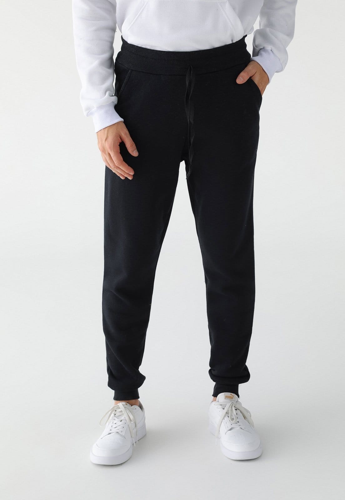 Calça Moletom Masculino Flanelado Liso