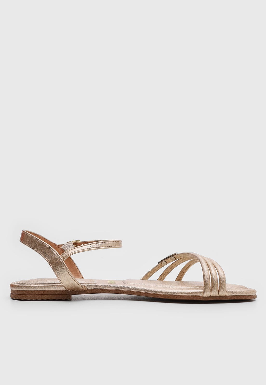 Vista 2 Rasteirinha Feminina Vizzano Metalizada Dourada VIZZANO dourado