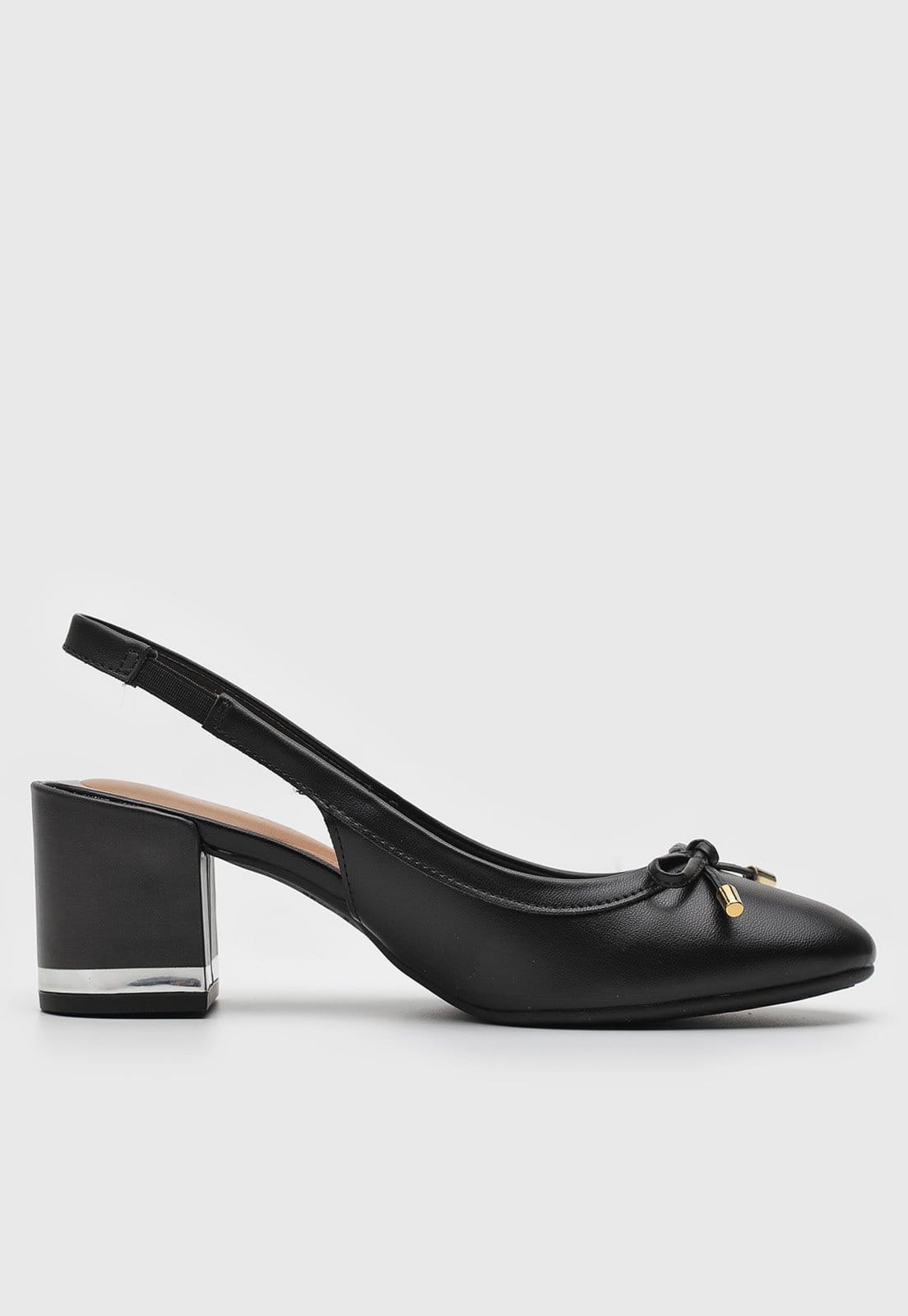 Vista 2 Scarpin Slingback Beira Rio Laço BEIRA RIO preto