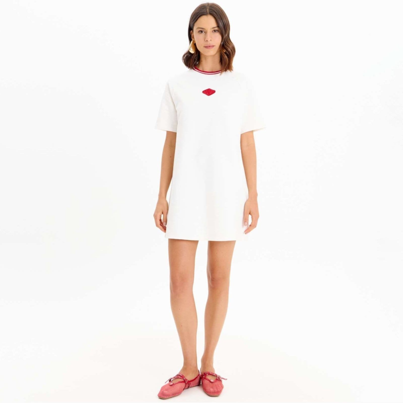 Vista principal Vestido Easy Lança Perfume Patch In25 Off White Feminino Easy Lança perfume amarelo white