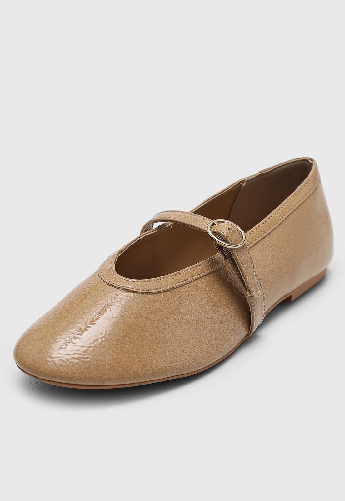 Vista 2 Sapatilha Ballet Santa Lolla Verniz Santa Lolla caramelo