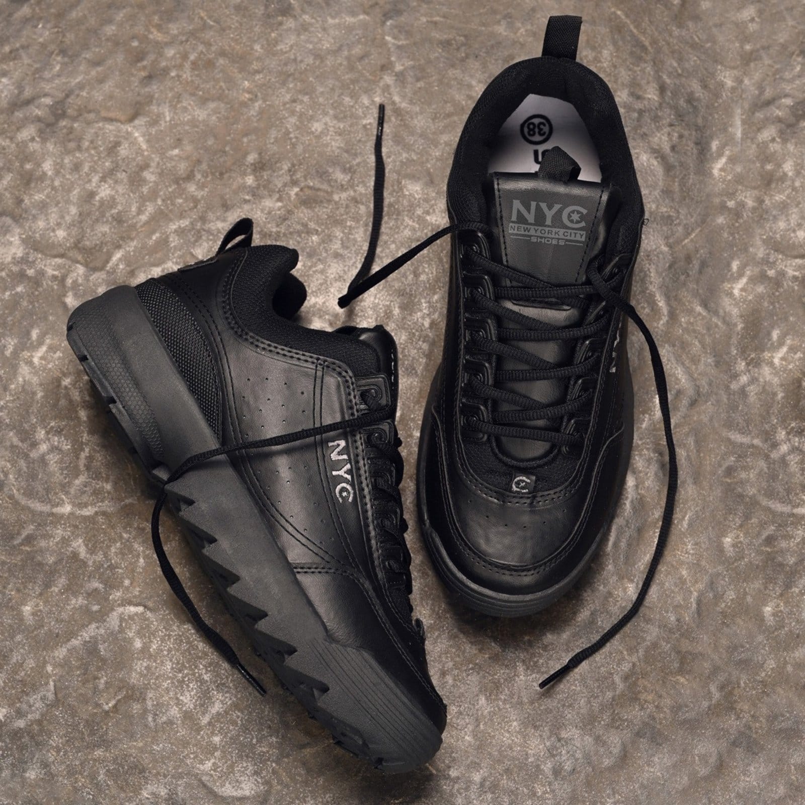 Vista 2 Tenis Disrupt Feminino Masculino Nyc Shoes Moda NYC NEW YORK CITY SHOES preto