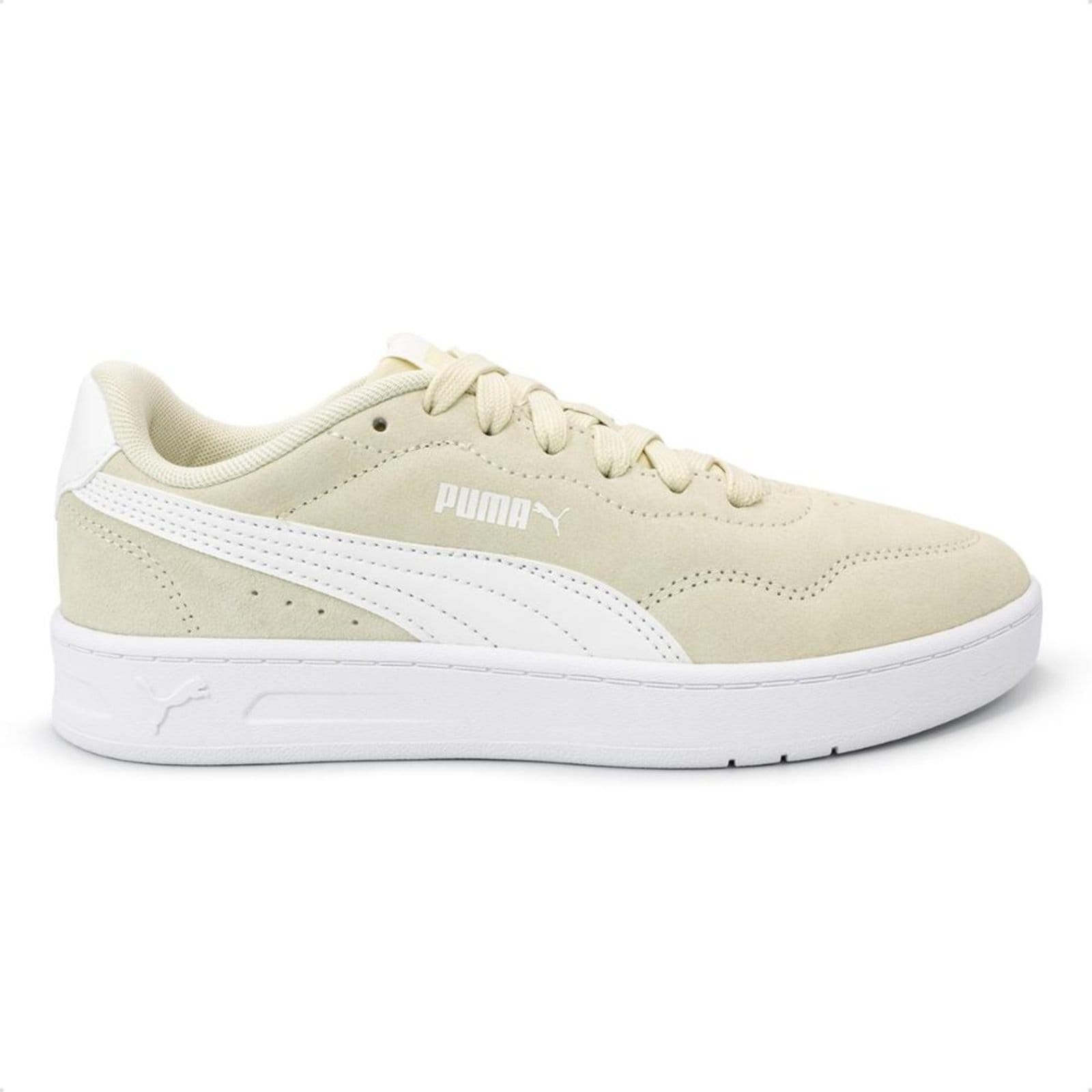 Vista principal Tênis Puma Feminino Court Lally SD Puma bege