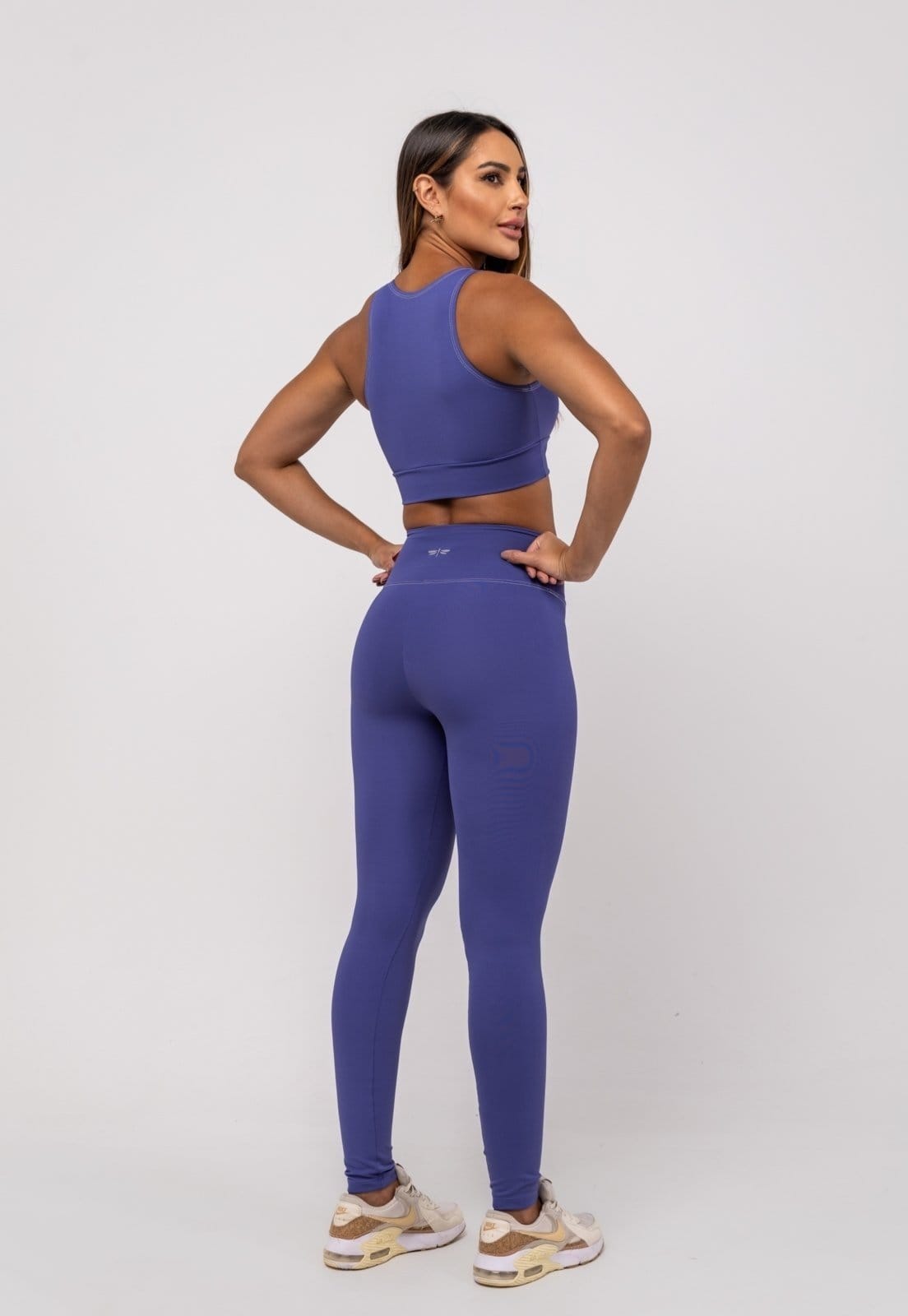 Vista 2 Calça Legging Suplex Poliamida Com Costura Salvatore Salvatore Fashion roxo