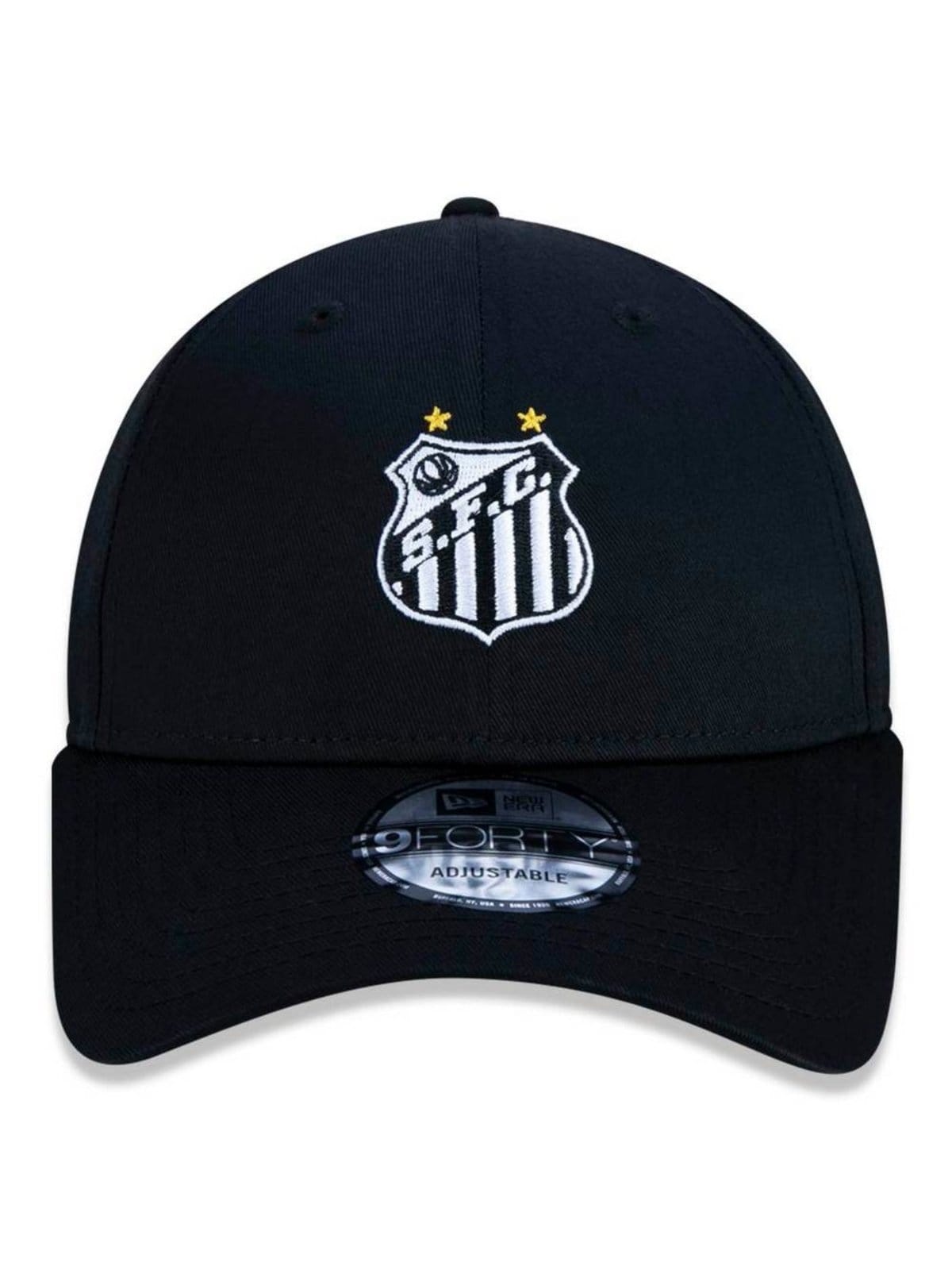 Vista 2 Boné New Era 9forty Snapback Santos Aba Curva Snapback new era preto