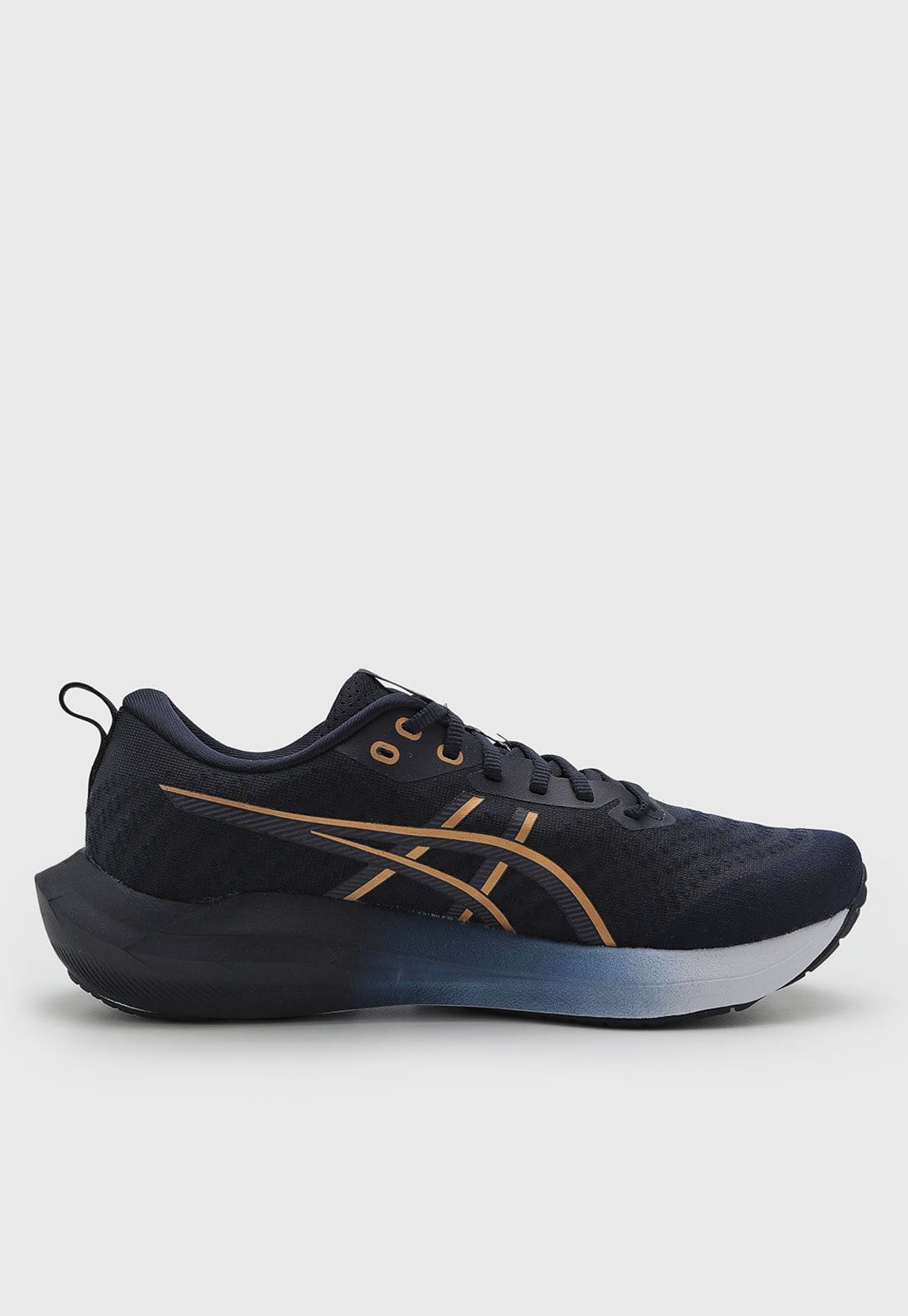 Vista 2 Tênis Asics Gel-Shogun 8 Azul-Marinho ASICS azul marinho