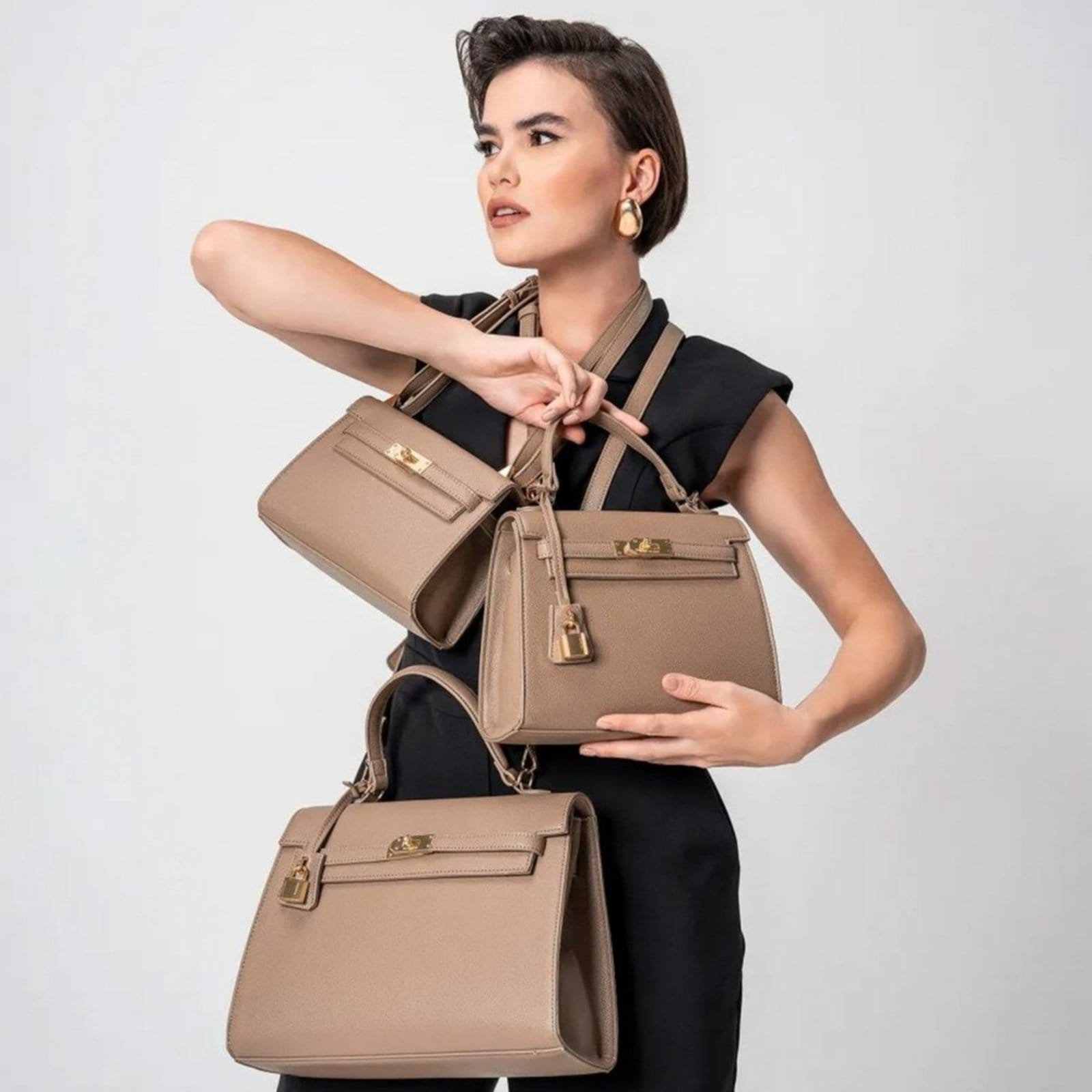 Vista 2 Bolsa Feminina Via Marte Crossbody B1-207 Via Marte VIA MARTE marrom