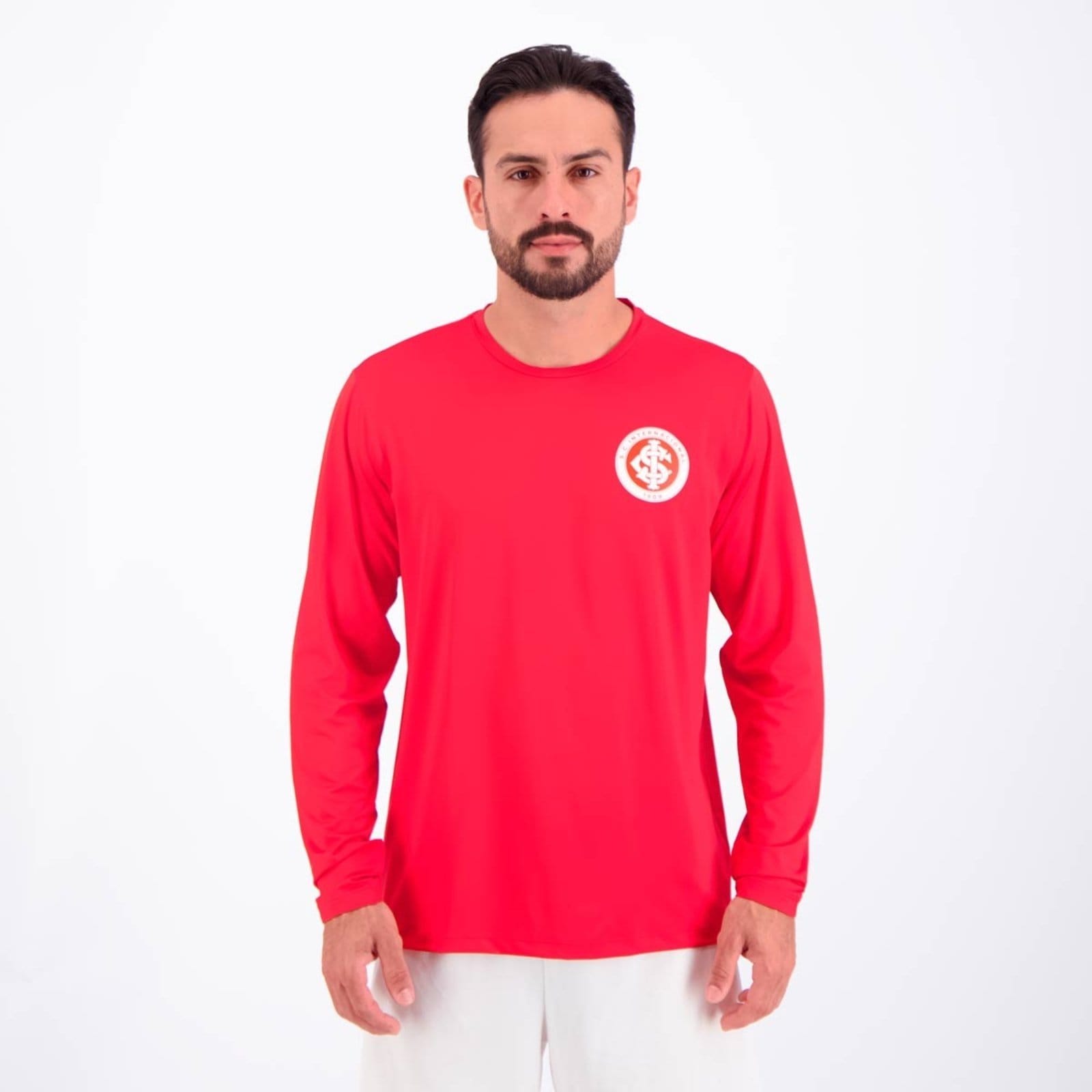 Camisa Internacional UV Manga Longa Vermelha
