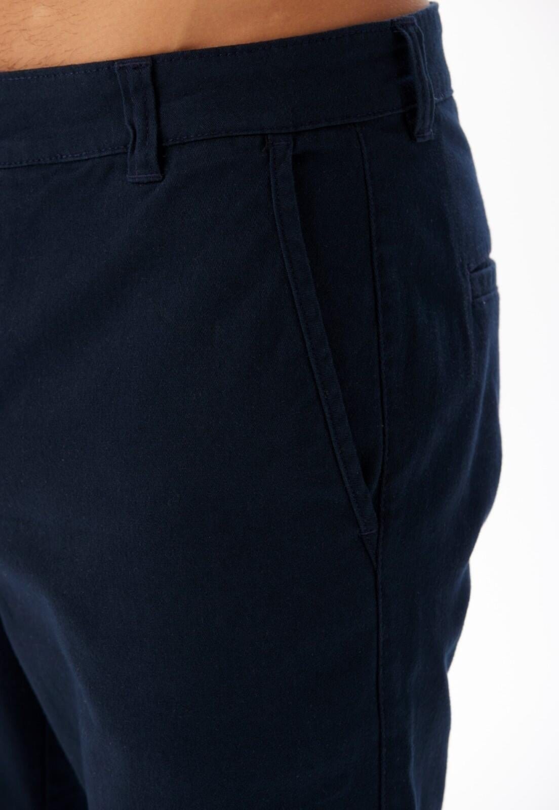Vista 2 Calça Chino Slim Traymon Marinho Traymon azul marinho