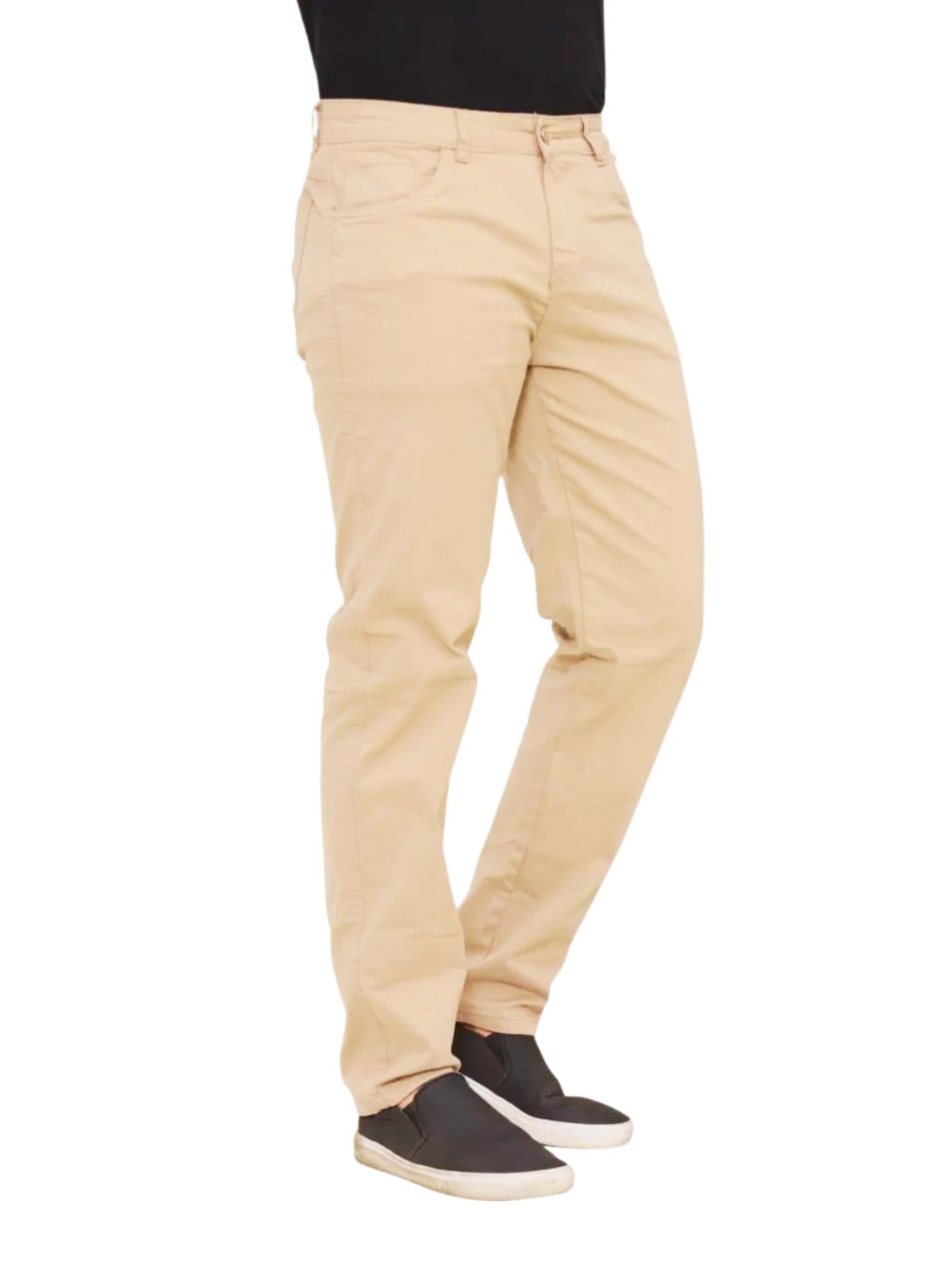 Vista 2 Calça Masculina Jeans Light Tradicional JEANS LIGHT bege