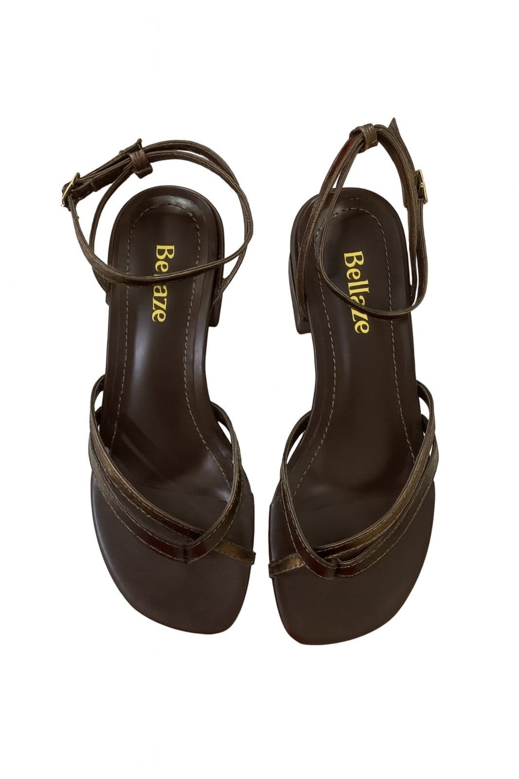 Vista 2 Sandália Bellaze Salto Baixo Bellaze marrom