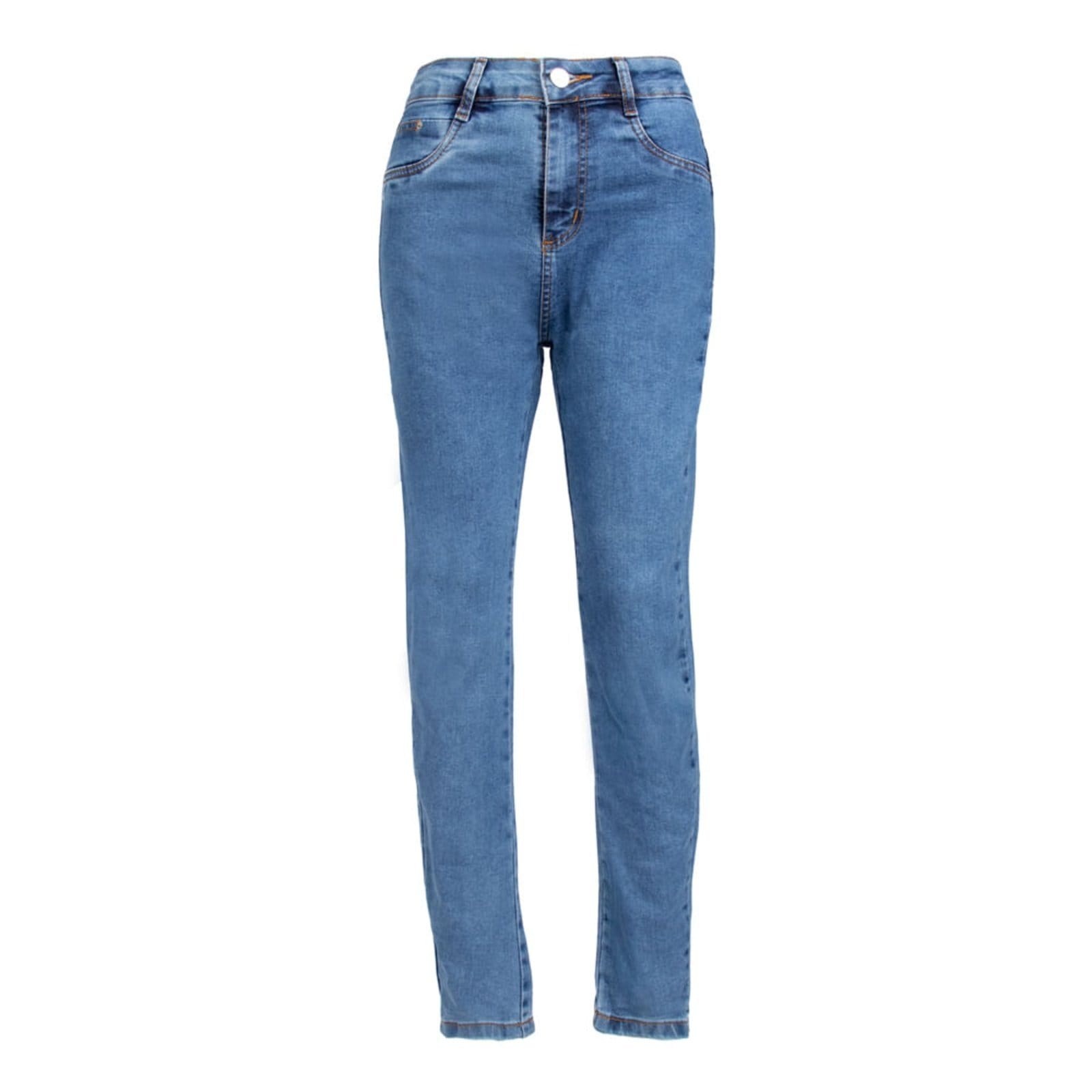Calça Jeans Feminina Sawary Push Up Cintura Alta Claro