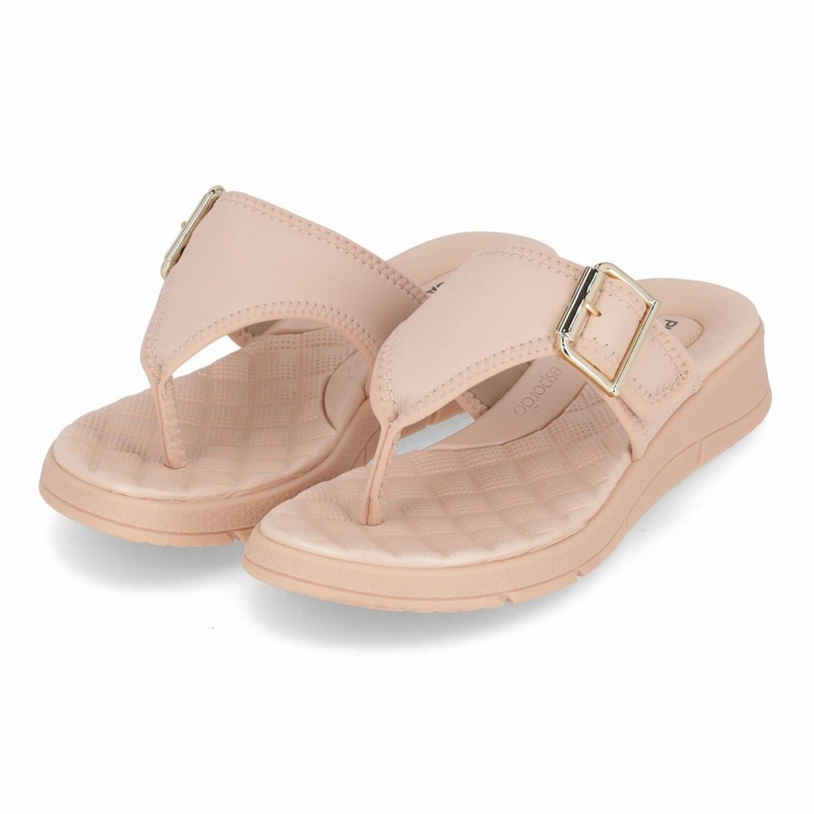 Vista 2 Chinelo Esporão Anabela Médio Rose Piccadilly rosa rose