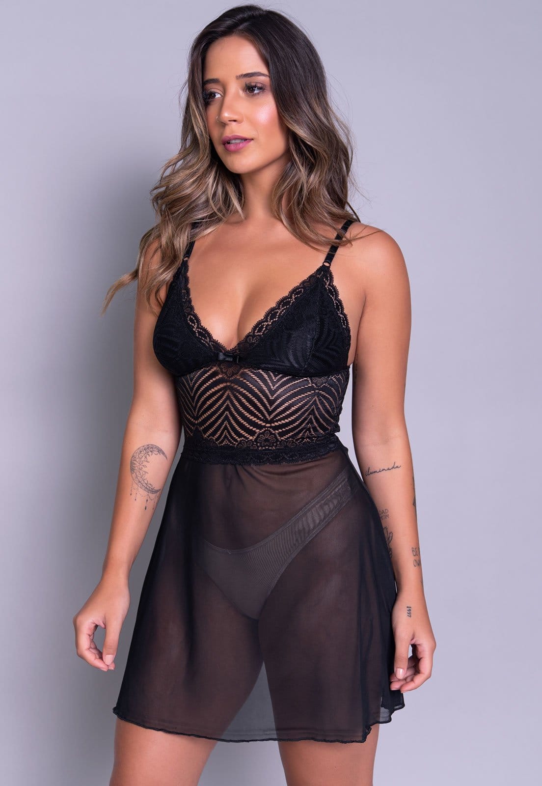 Camisola Feminina Serra e Mar Modas Sexy Sem Bojo Joana