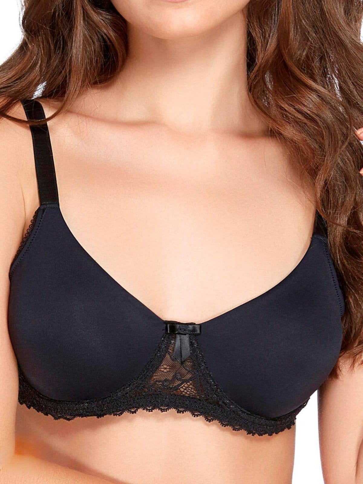 Vista principal Sutiã com Aro e sem Bojo Valisere 22411 Taça B Valisere preto
