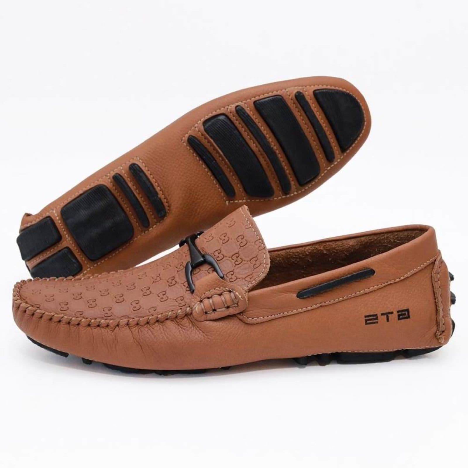 Vista 2 Kit 02 Prs Mocassim Driver Masculino Clube do Sapato de Franca DFT KIT Skyline Preto/Castor Clube do Sapato de Franca multicolorido