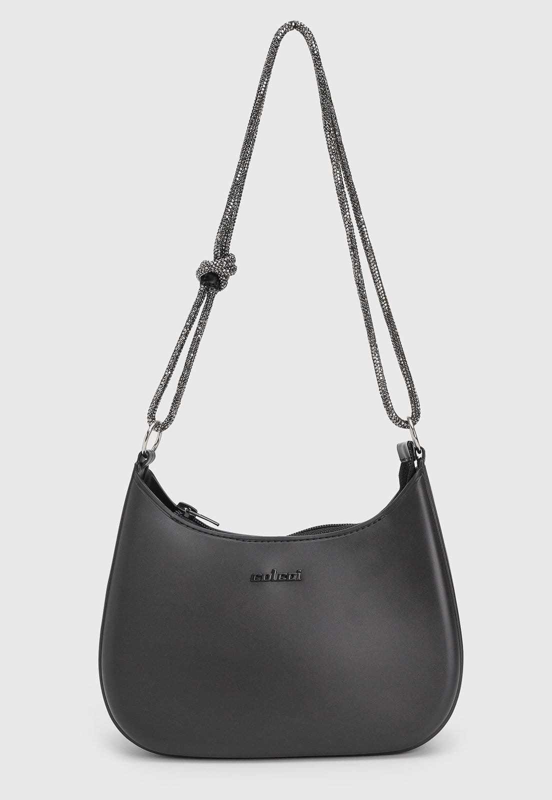 Vista principal Bolsa Feminina Colcci Média Alça Nó Preta Colcci preto