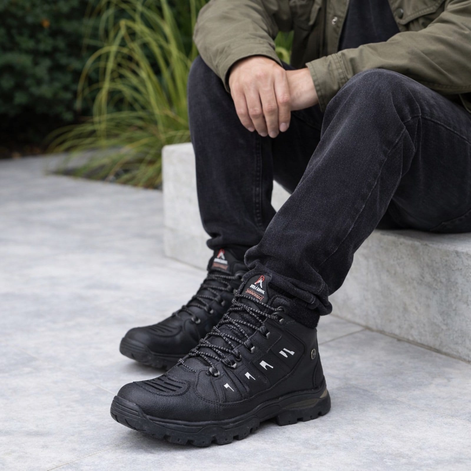 Vista 2 Coturno Masculino Adventure Motociclista Antiderrapante Confortavel Preta Yes Basic preto