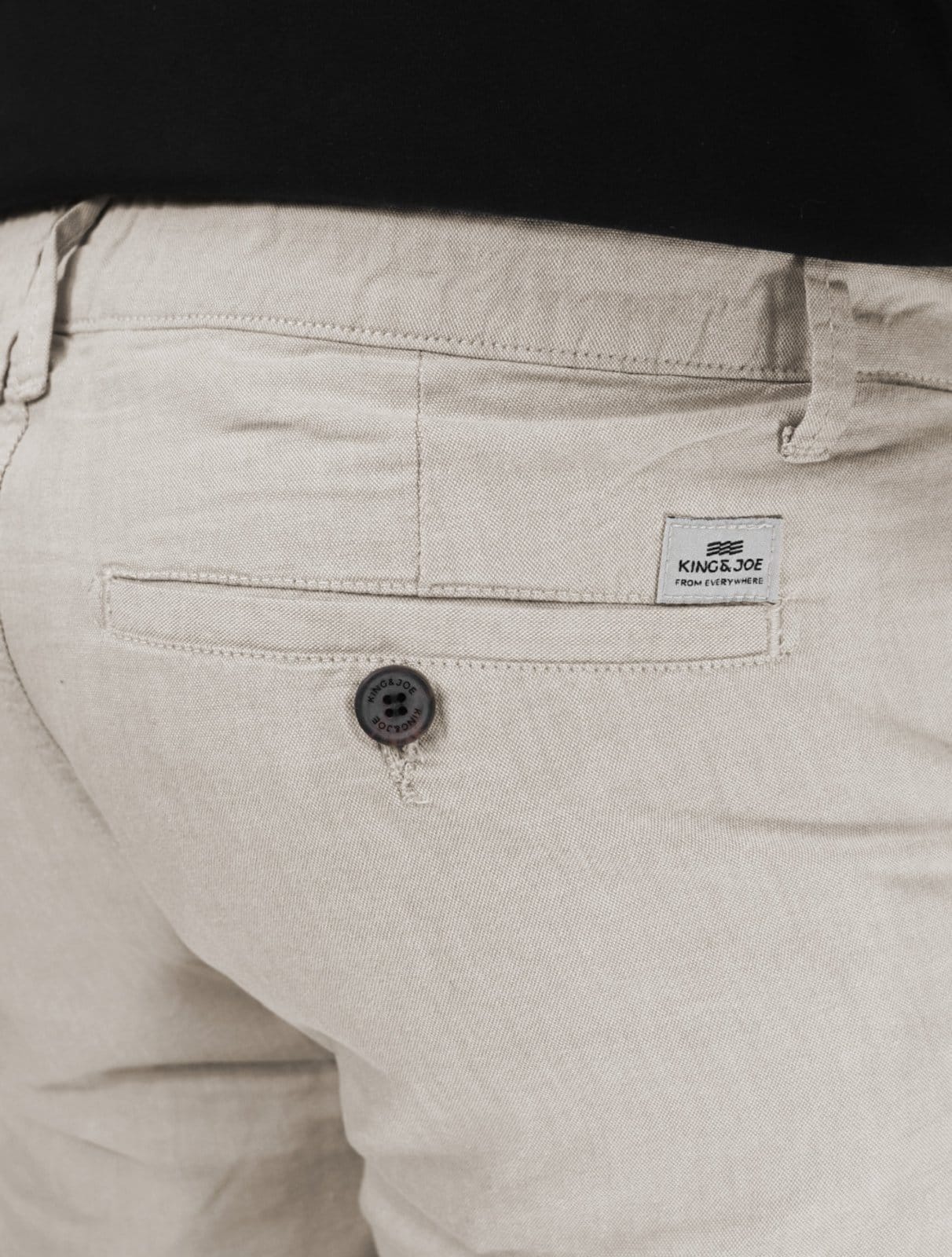 Vista 2 Bermuda King & Joe Masculina Casual Flamê Claro King & Joe cinza