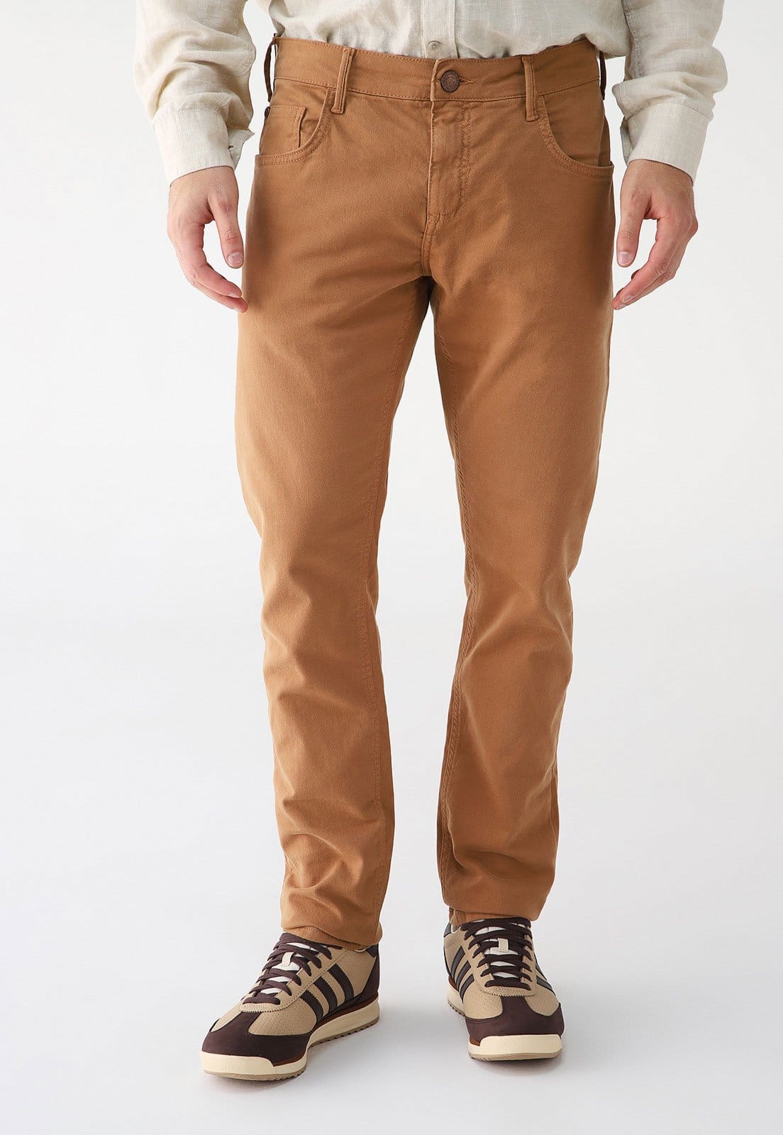 Vista principal Calça Sarja Forum Skinny Igor Forum caramelo