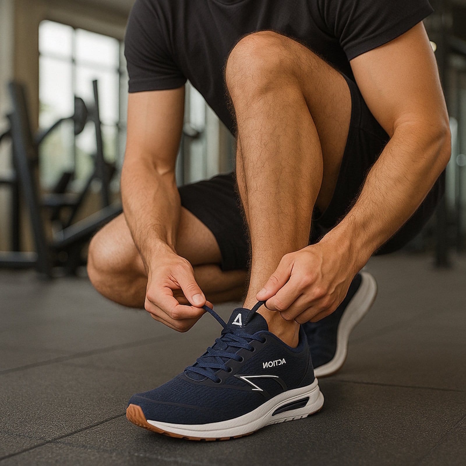 Tenis Academia Masculino Caminhada Musculação Leve Confortável Marinho - 2