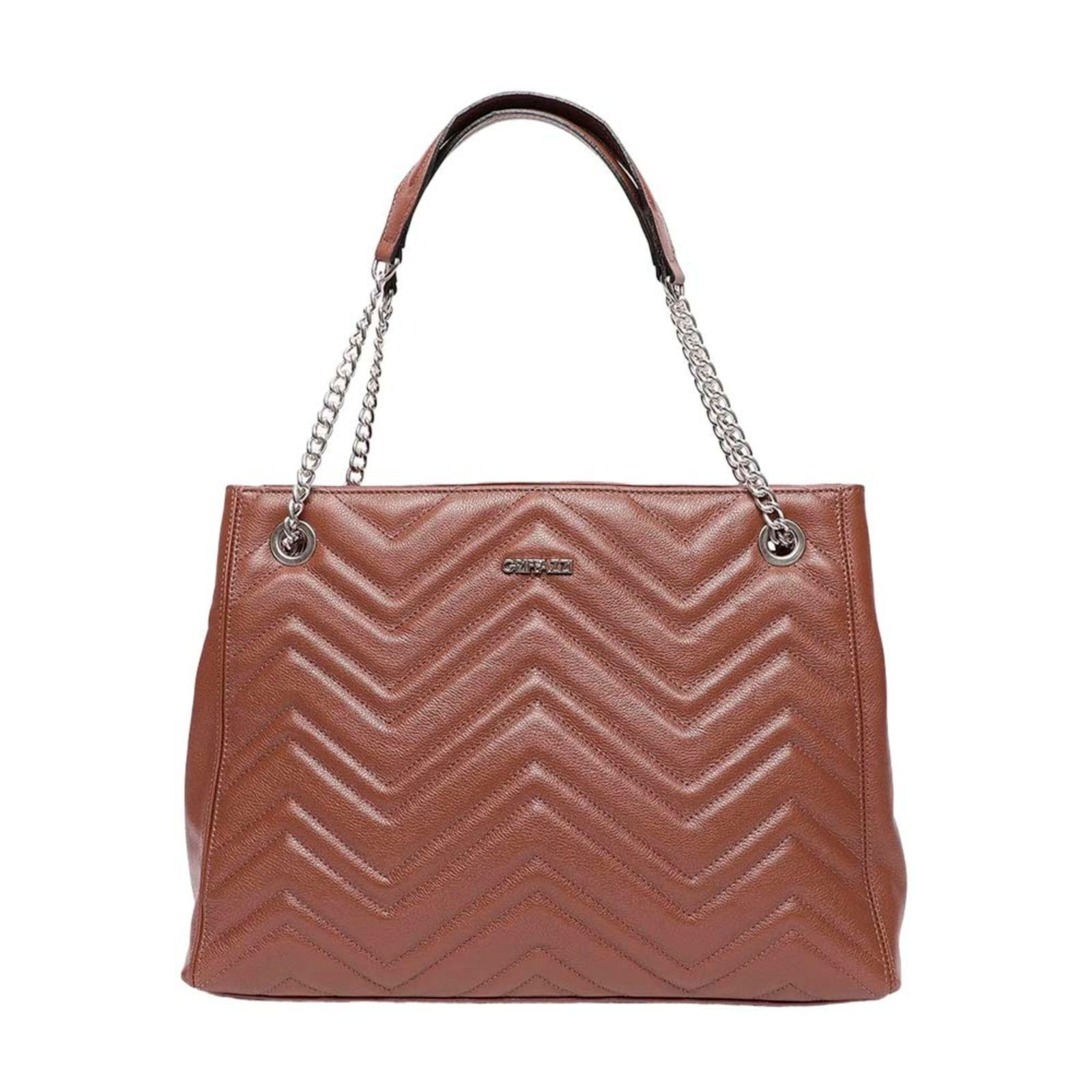 Bolsa Couro Griffazzi Marrom